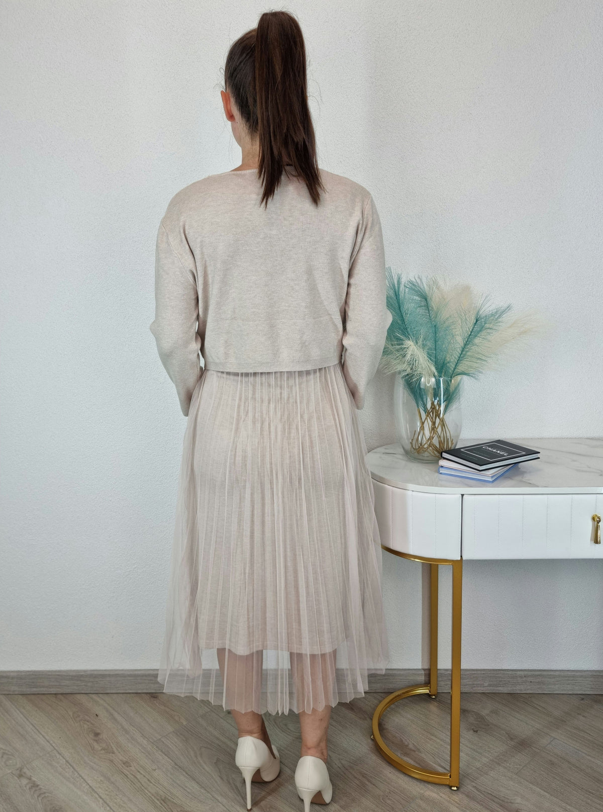 ABITO TWIN SET BEIGE