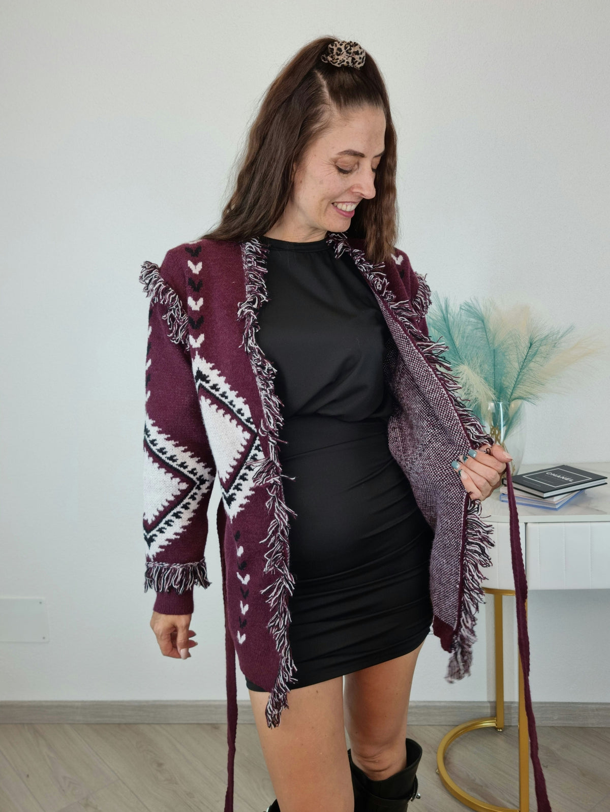 CARDIGAN ALTEA BORGOGNA