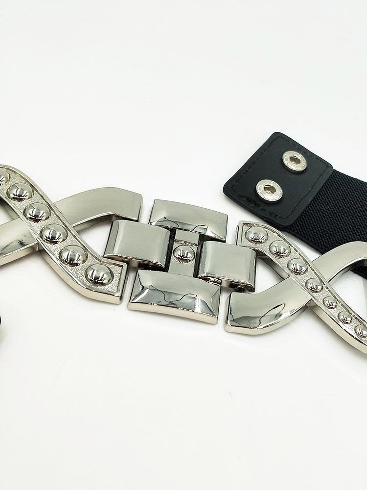 Cintura elastica argento