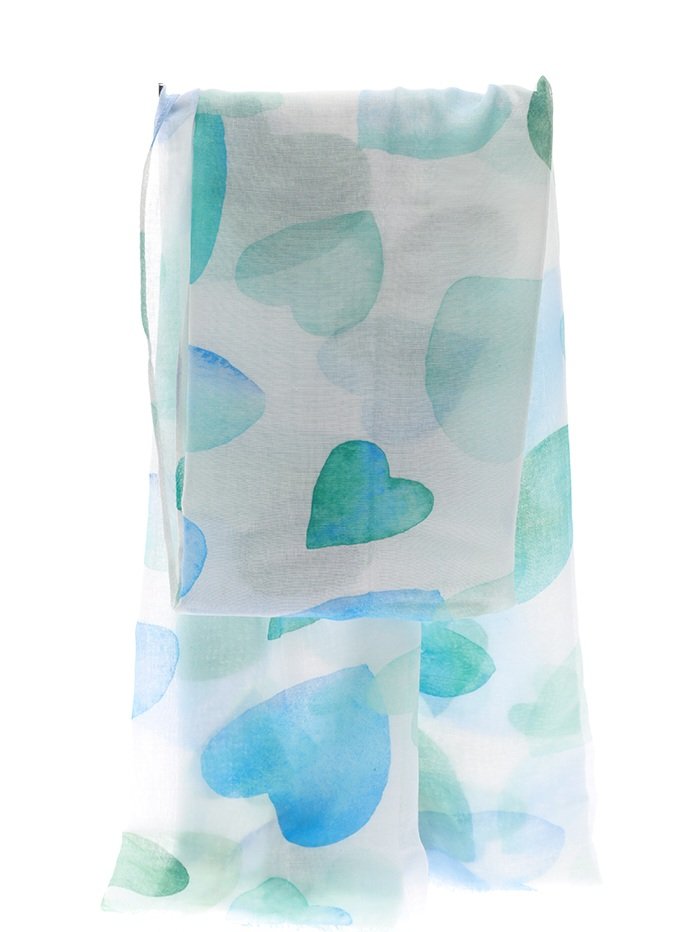 Pashmina cuori (vari colori)