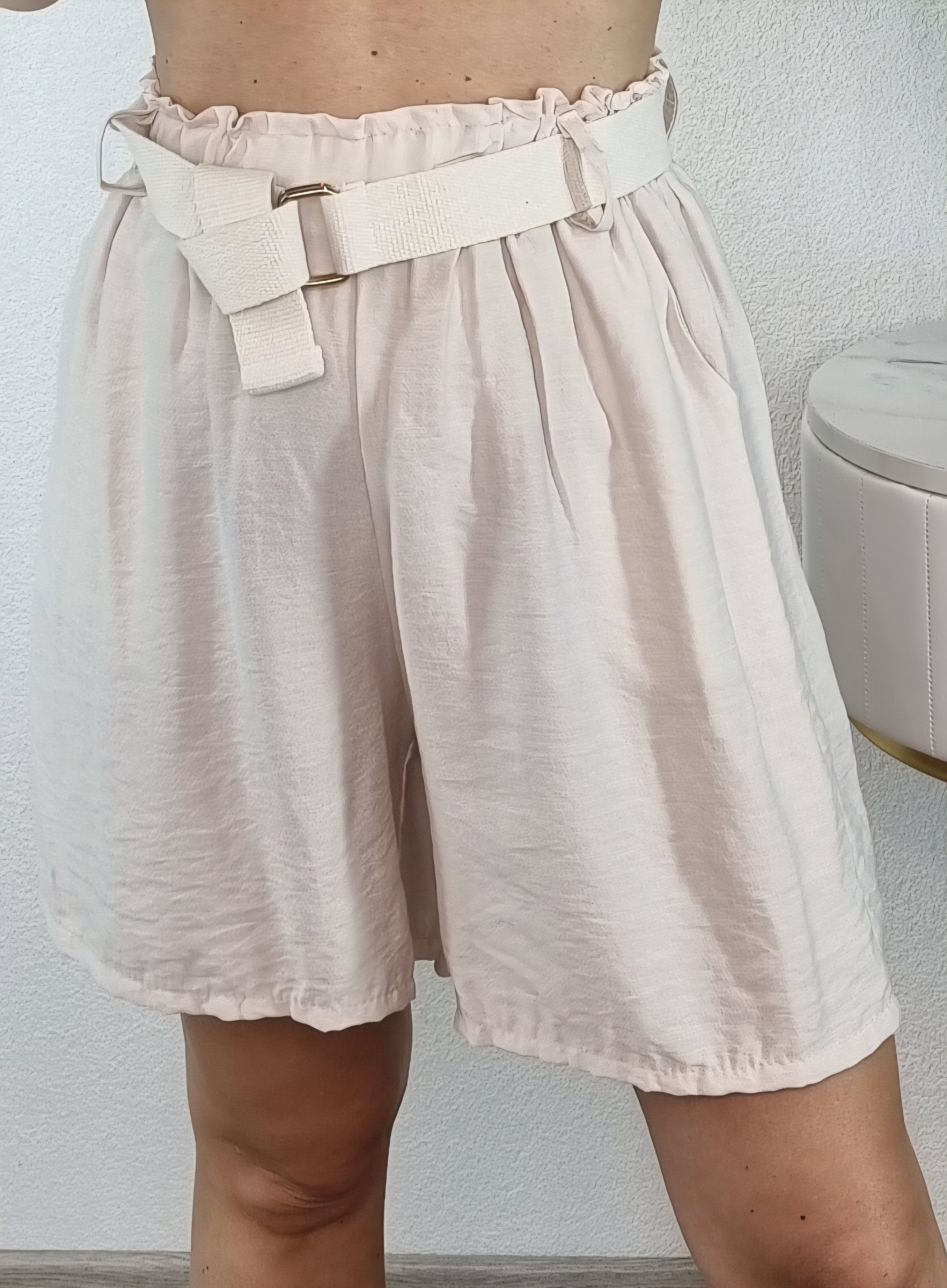 SHORT CINTURA BEIGE