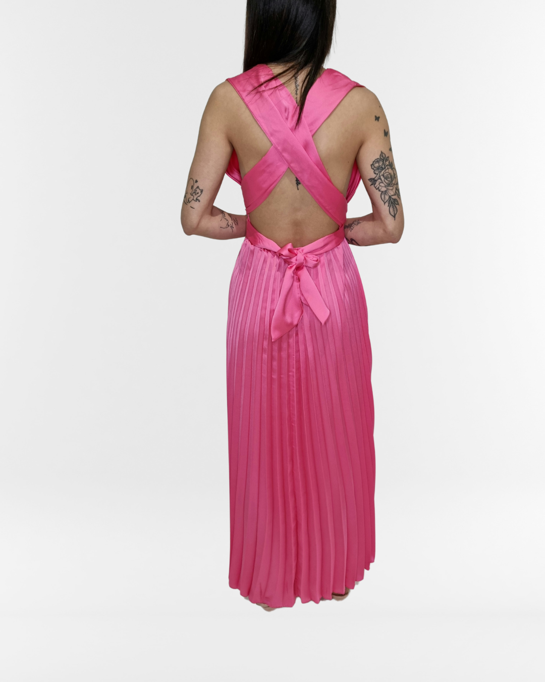 Abito crystal fucsia