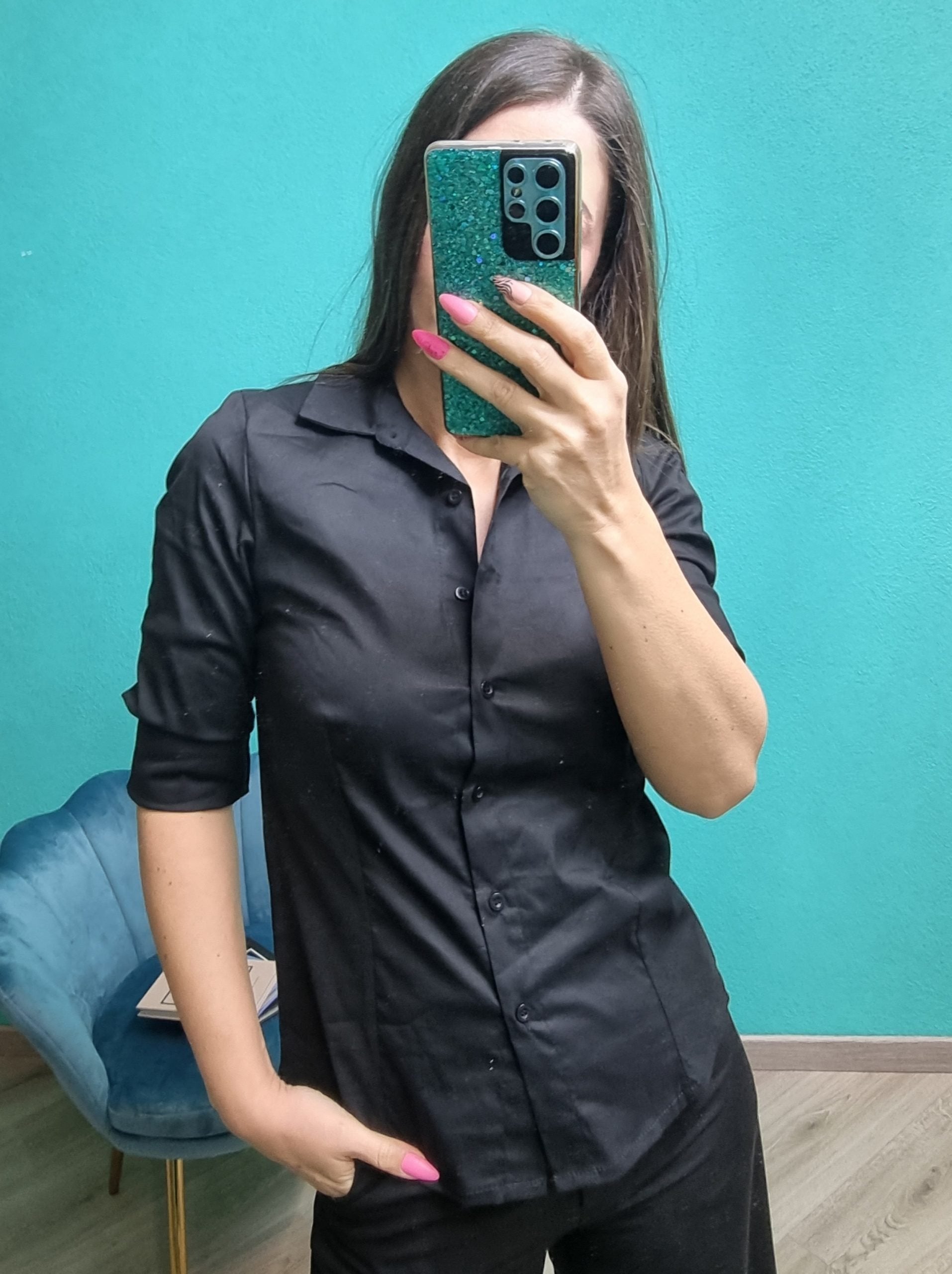 Camicia basic nera