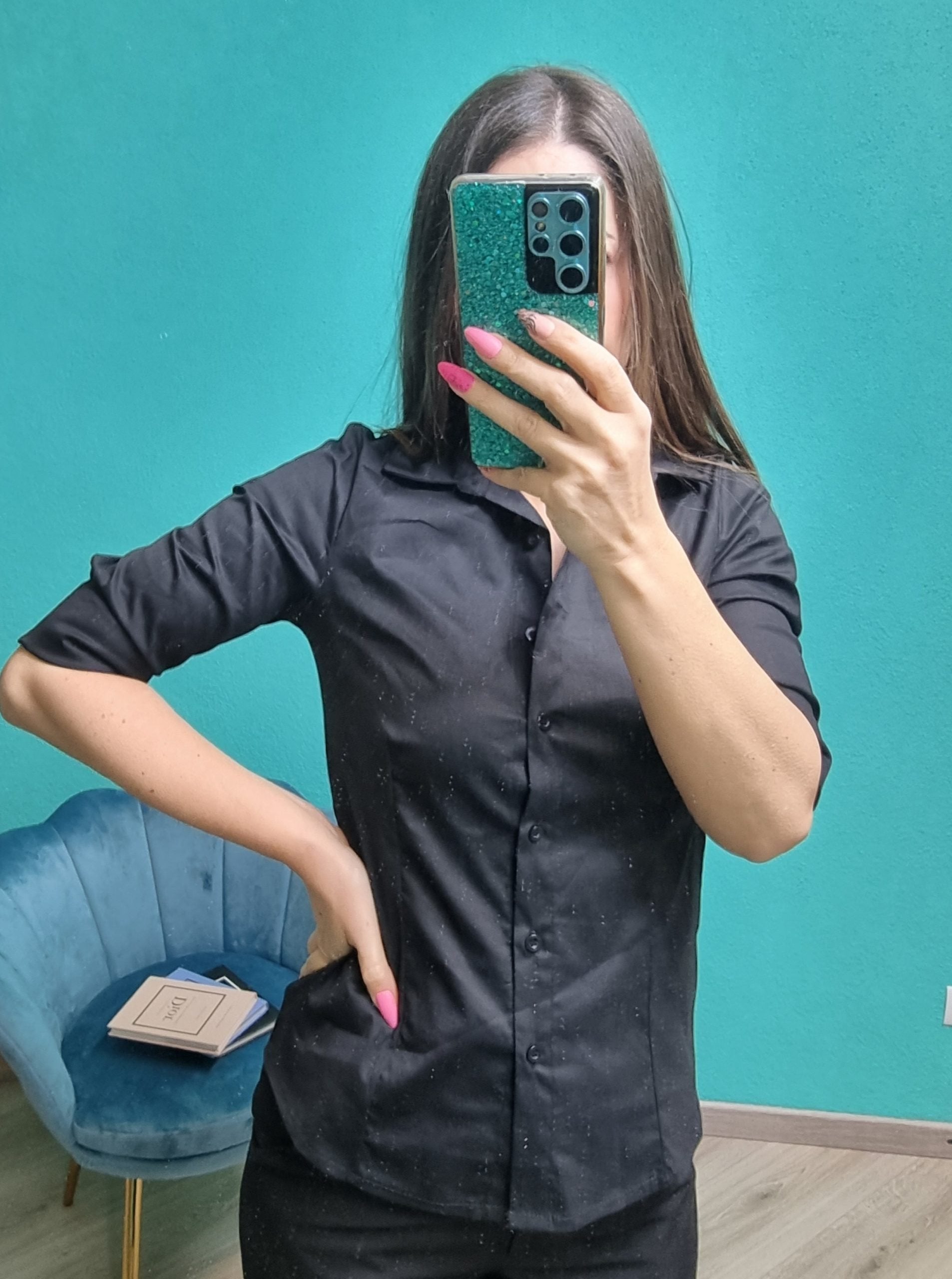 Camicia basic nera