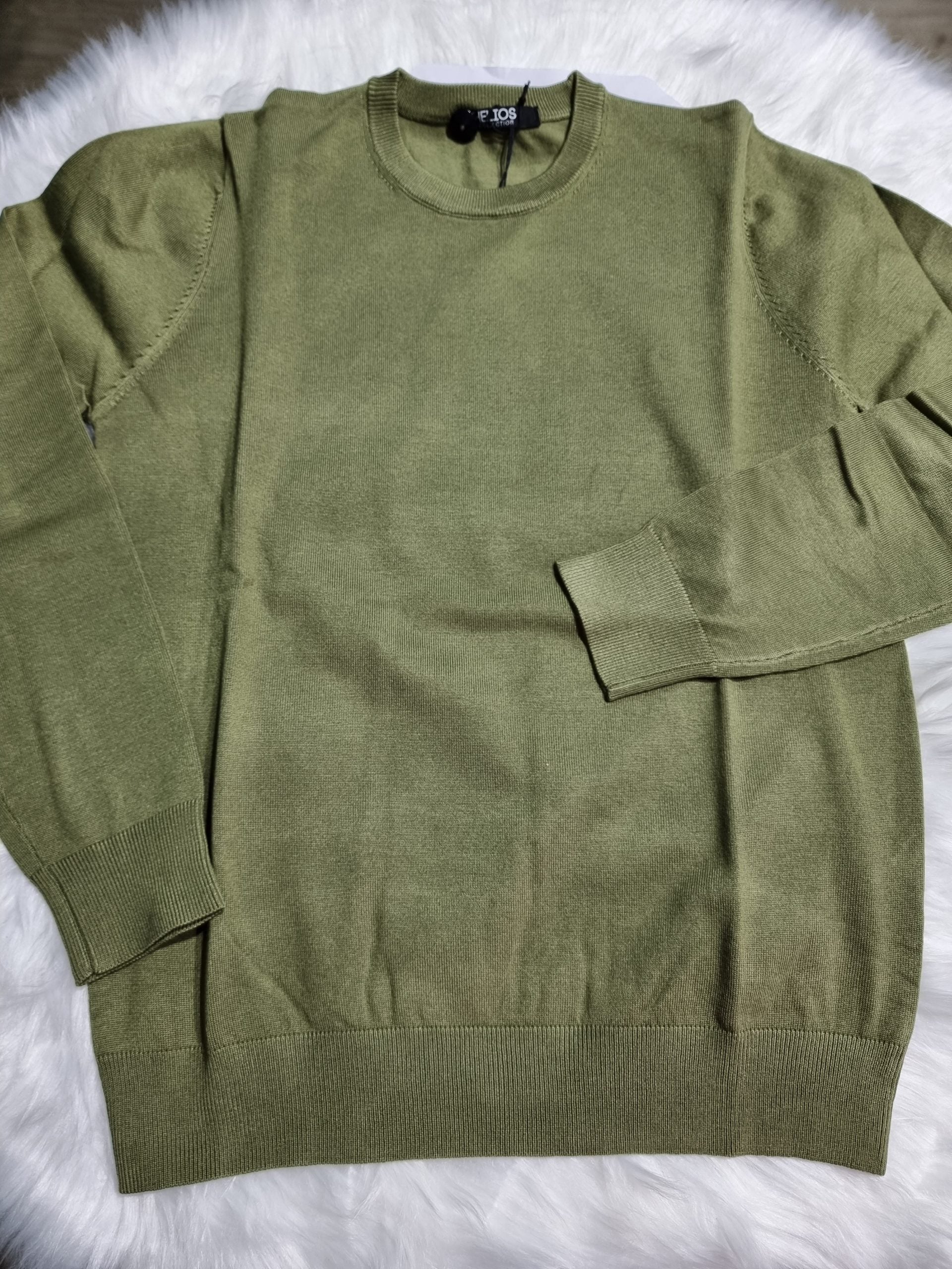 Pull uomo helios art.730001 verde