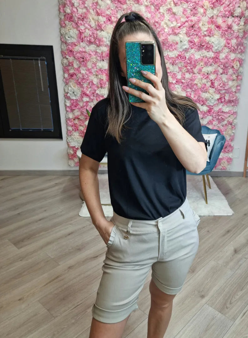 Bermuda cuore beige