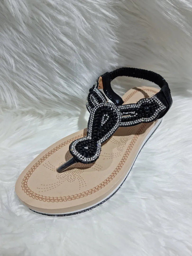 Sandalo infradito lurex