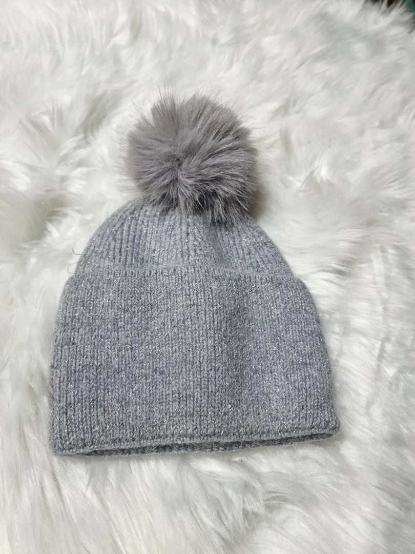 Berretta pon pon lurex (vari colori)