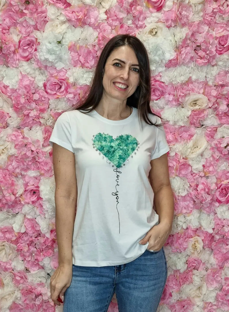 T-shirt petalo verde civico