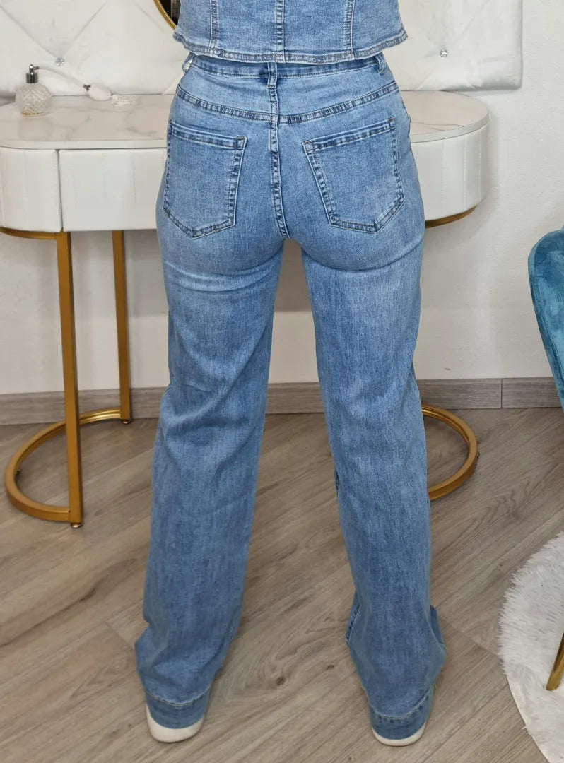 Jeans bottoni civico