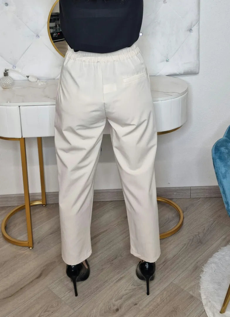 Pantalone sandy beige