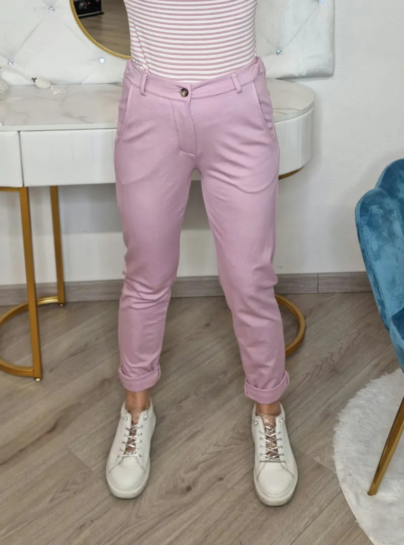 Pantalone comphy rosa