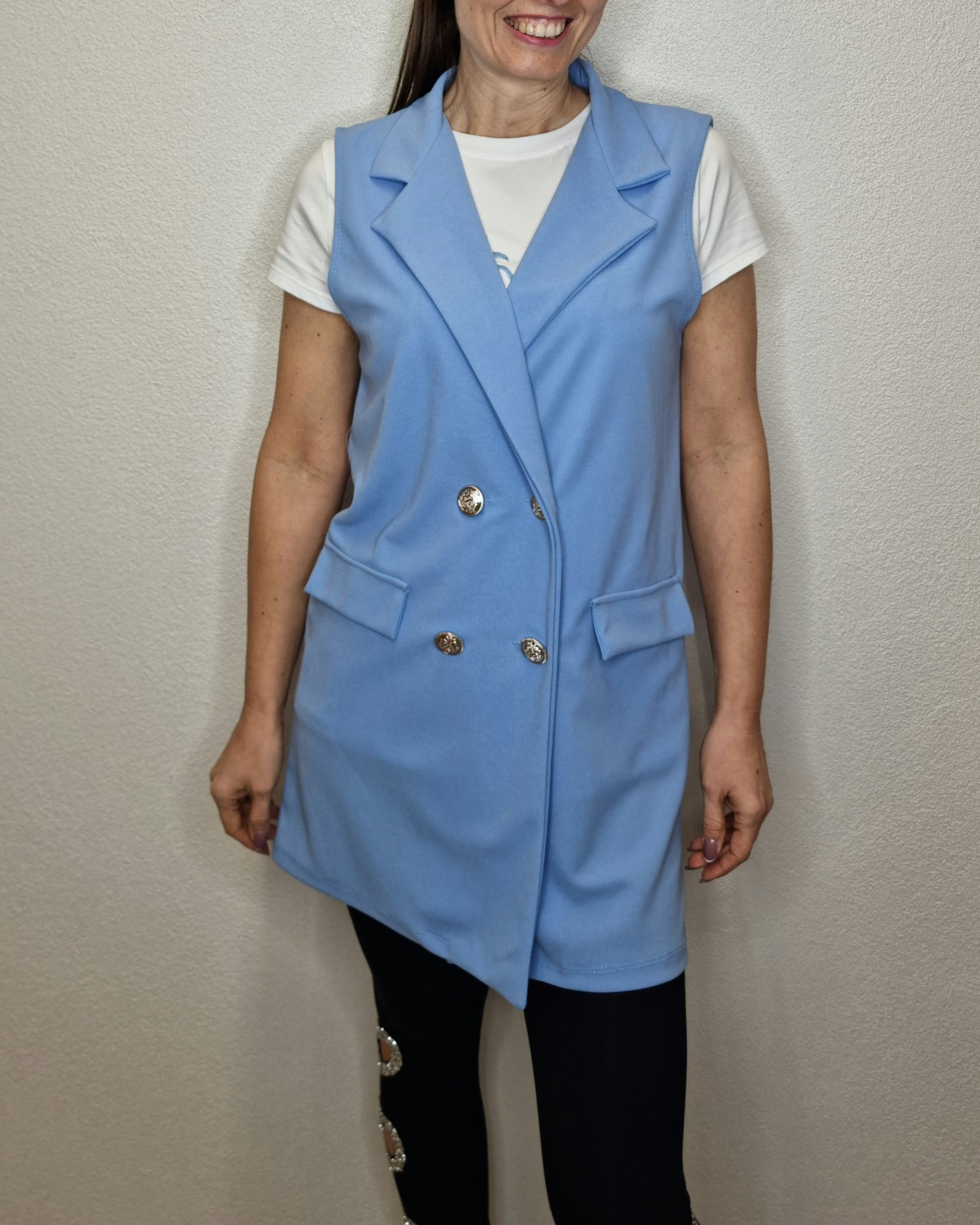 GILET SOFIA AZZURRO