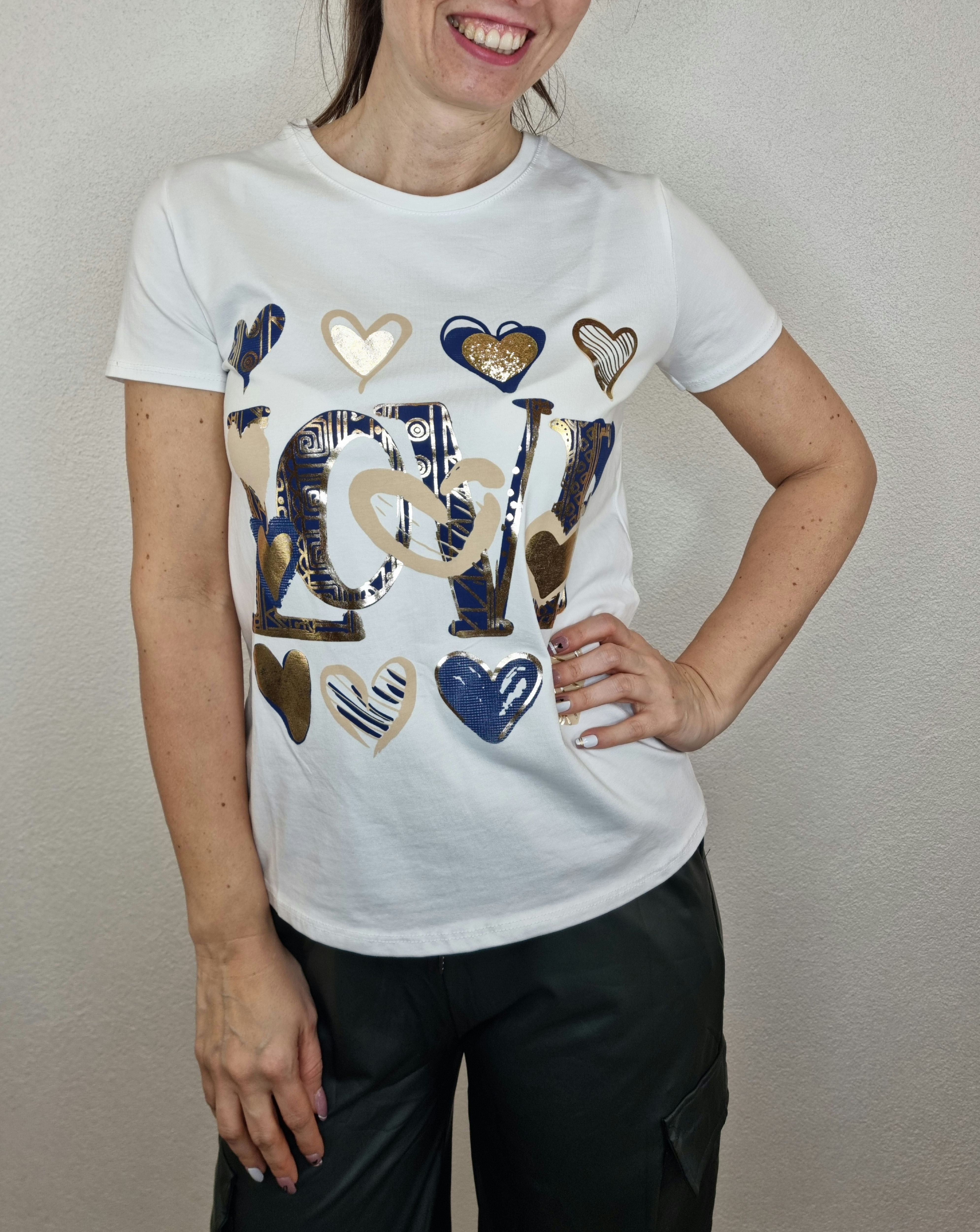 T-SHIRT LOVE BLU