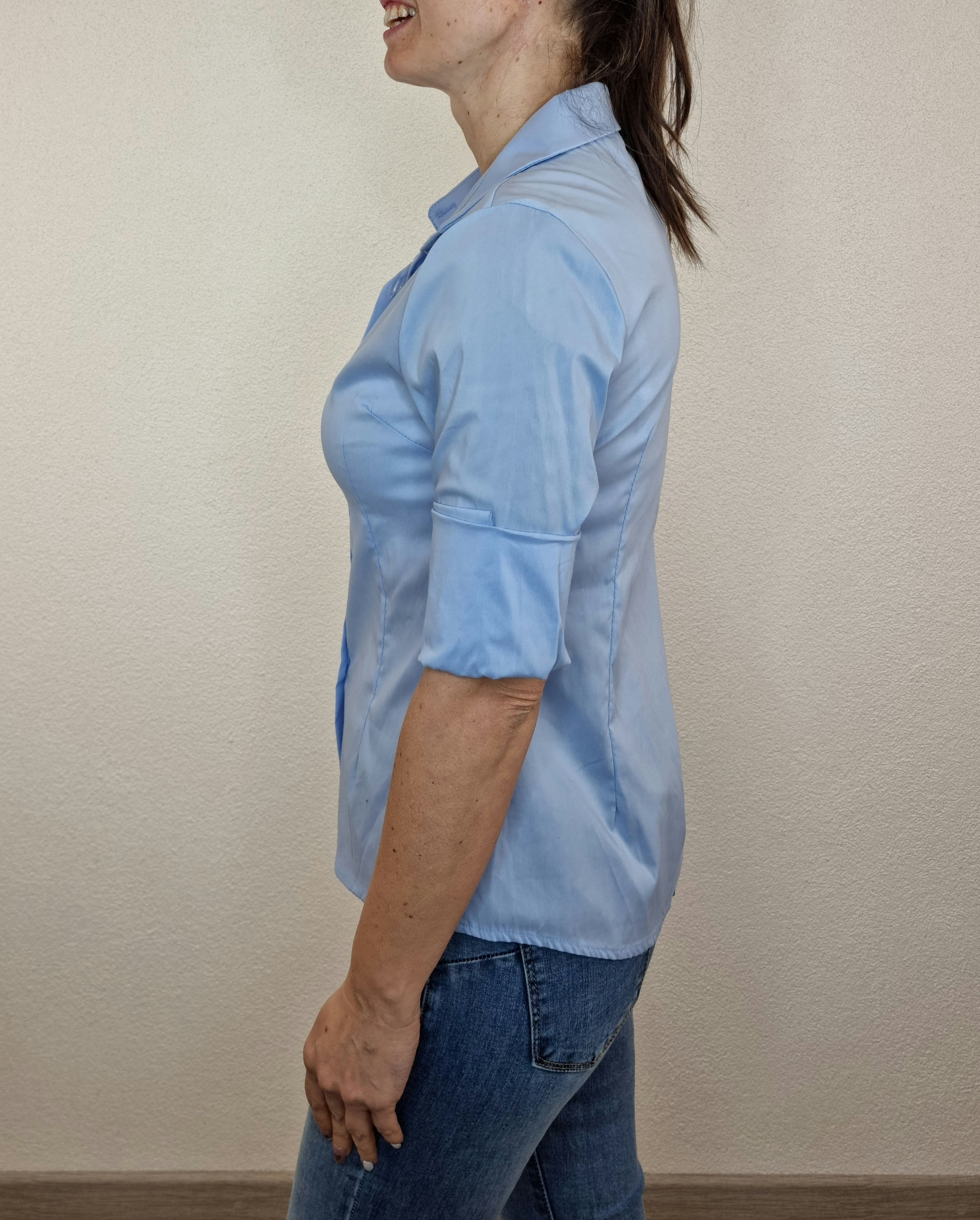 CAMICIA BASIC AZZURRA