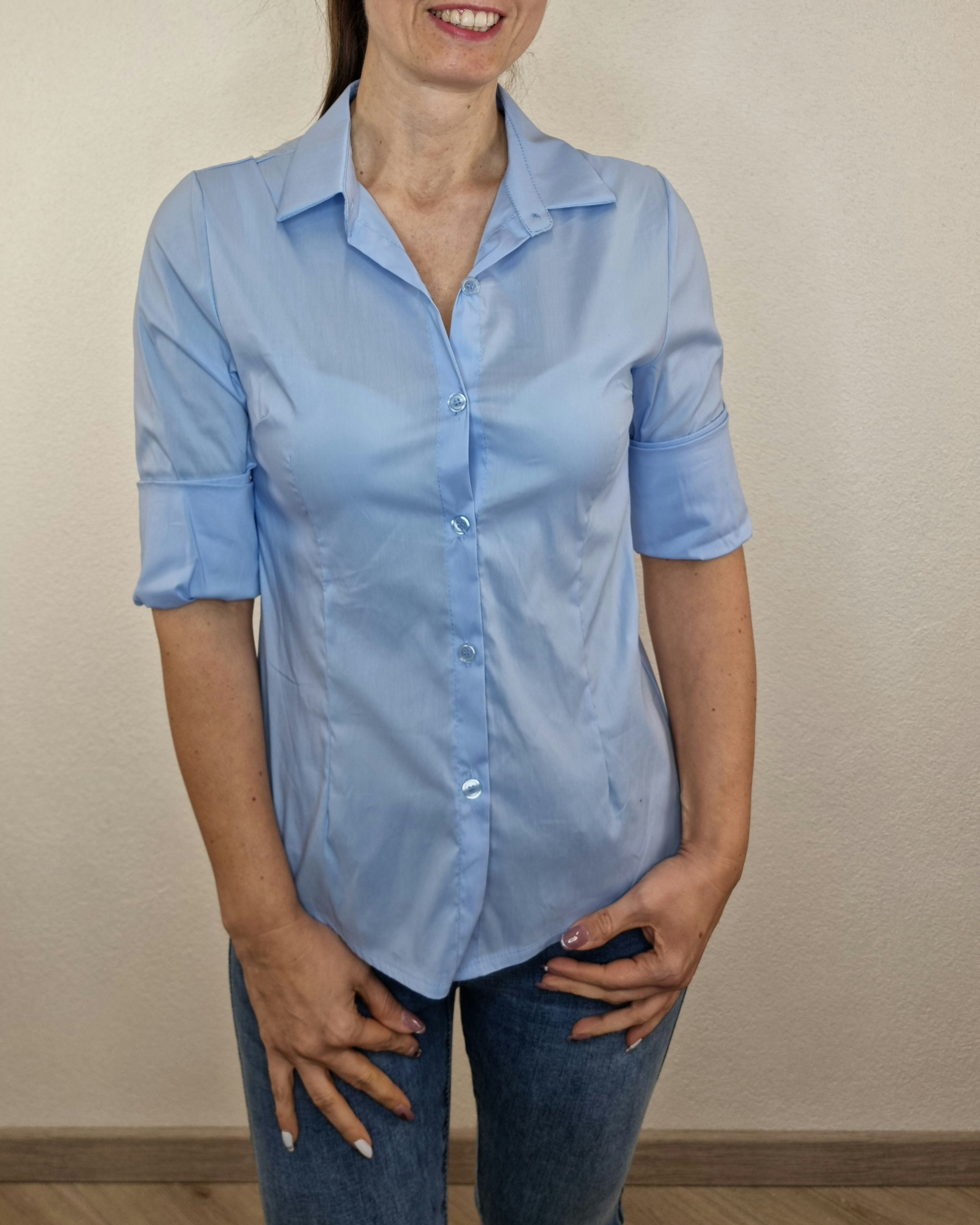 CAMICIA BASIC AZZURRA