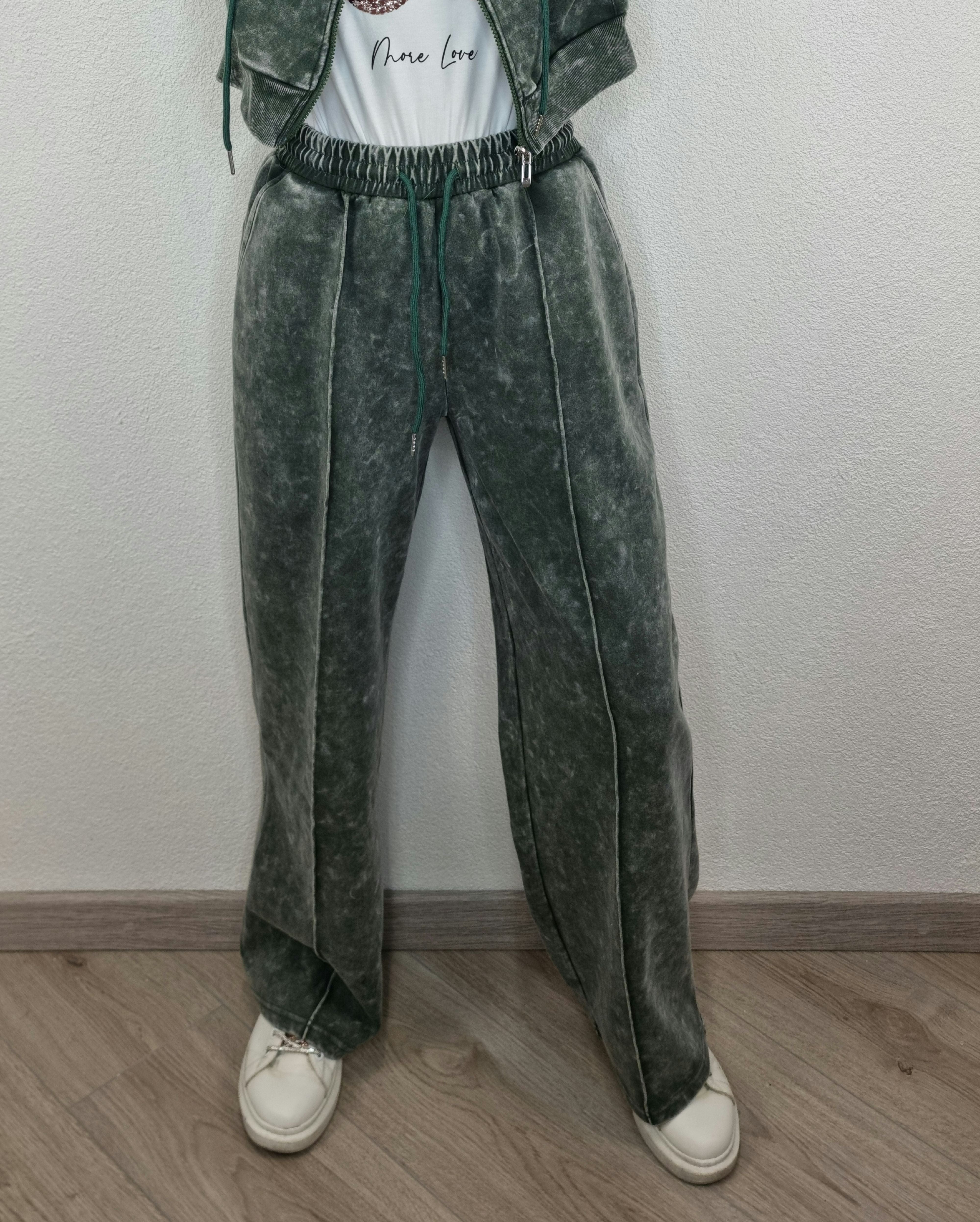 PANTALONE tie verde