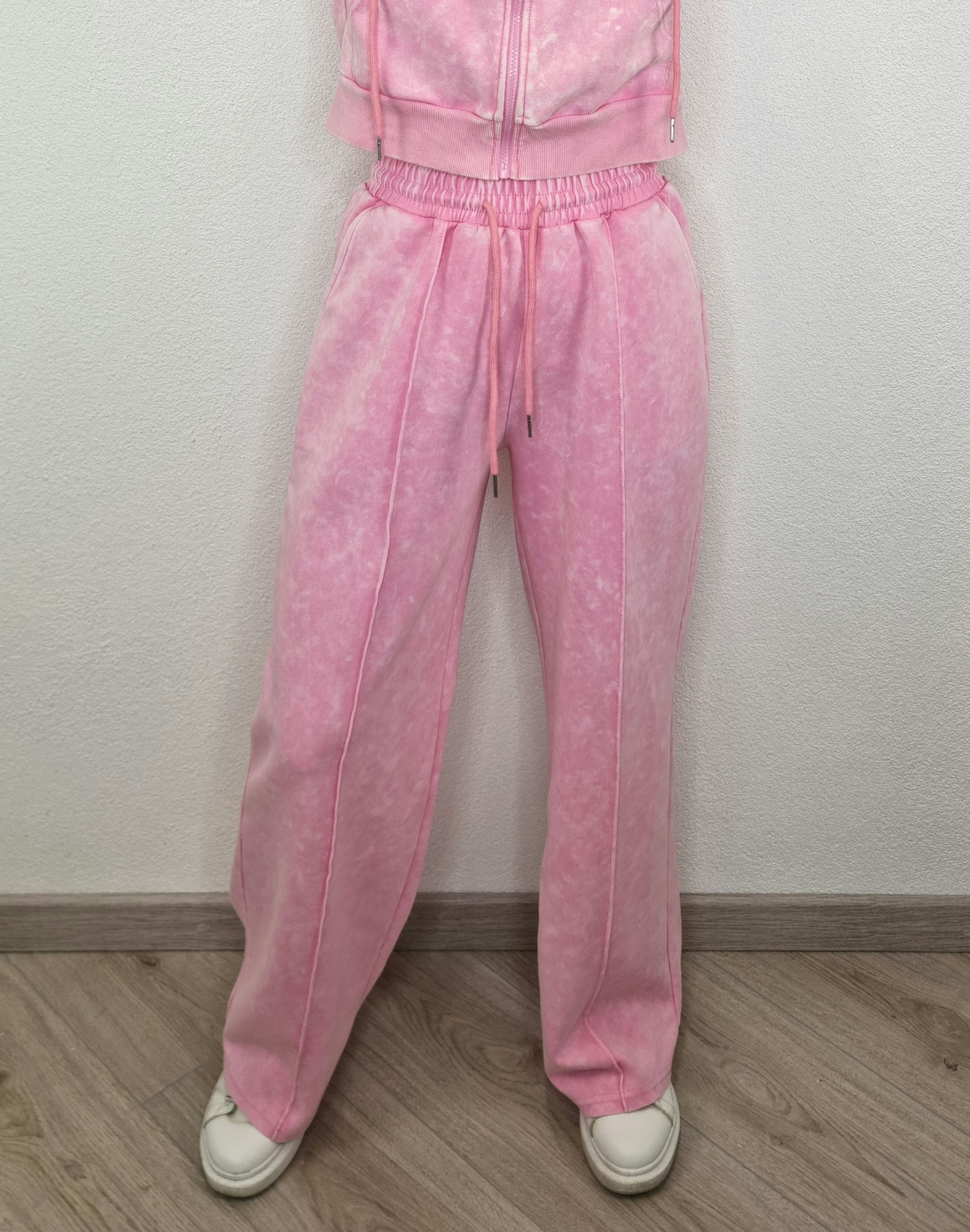 PANTALONE tie rosa