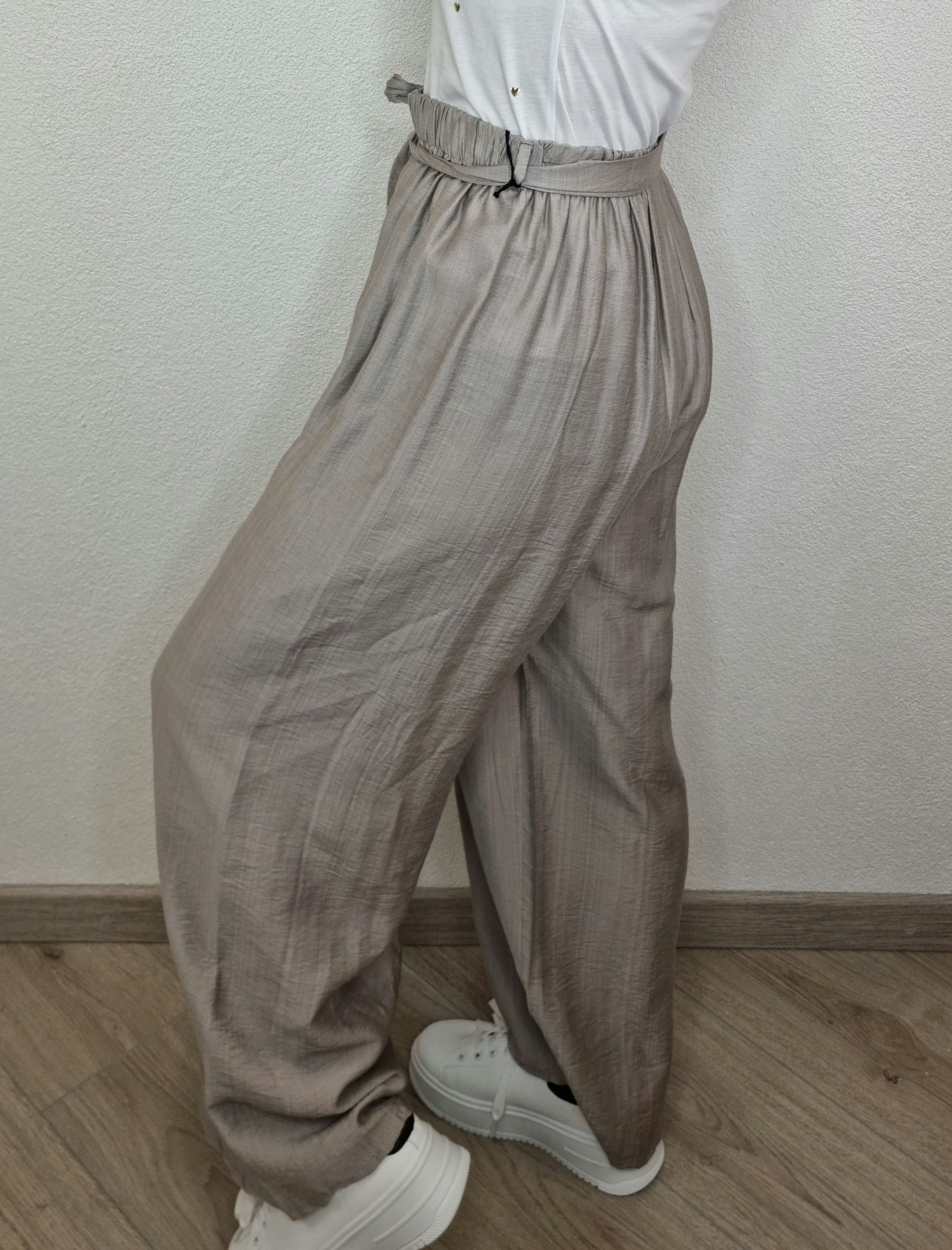 PANTALONE FIOCCO TORTORA