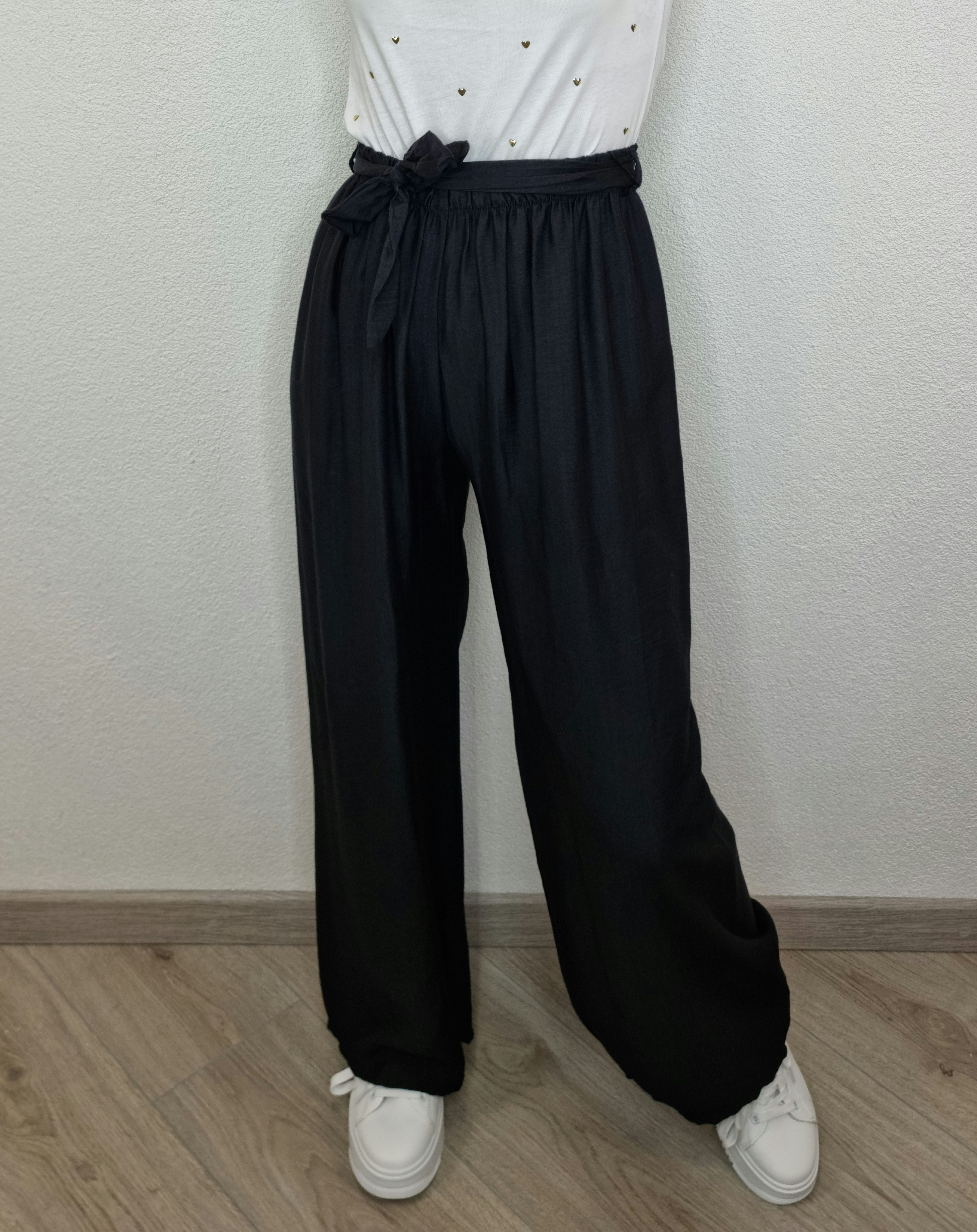 PANTALONE FIOCCO NERO