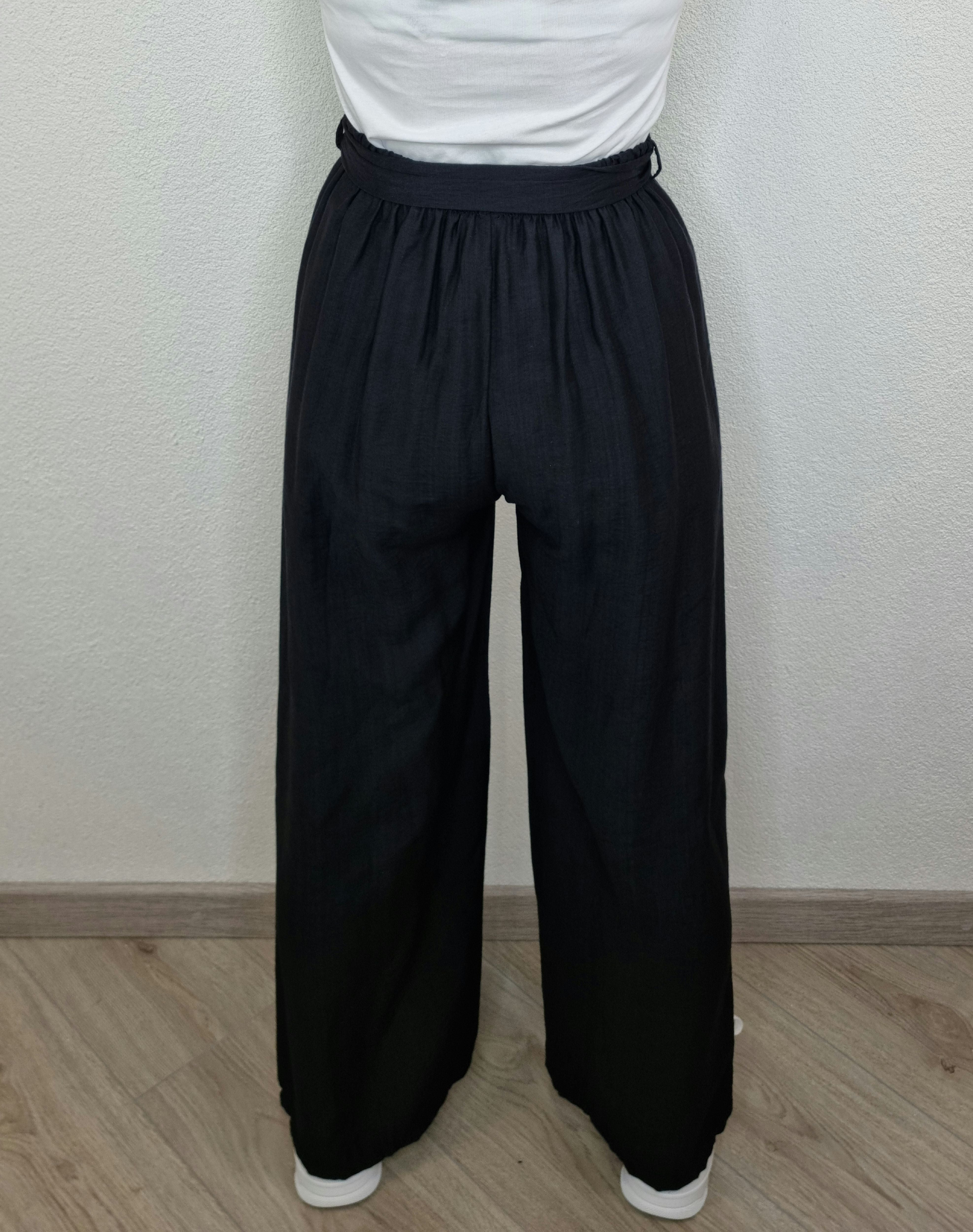 PANTALONE FIOCCO NERO