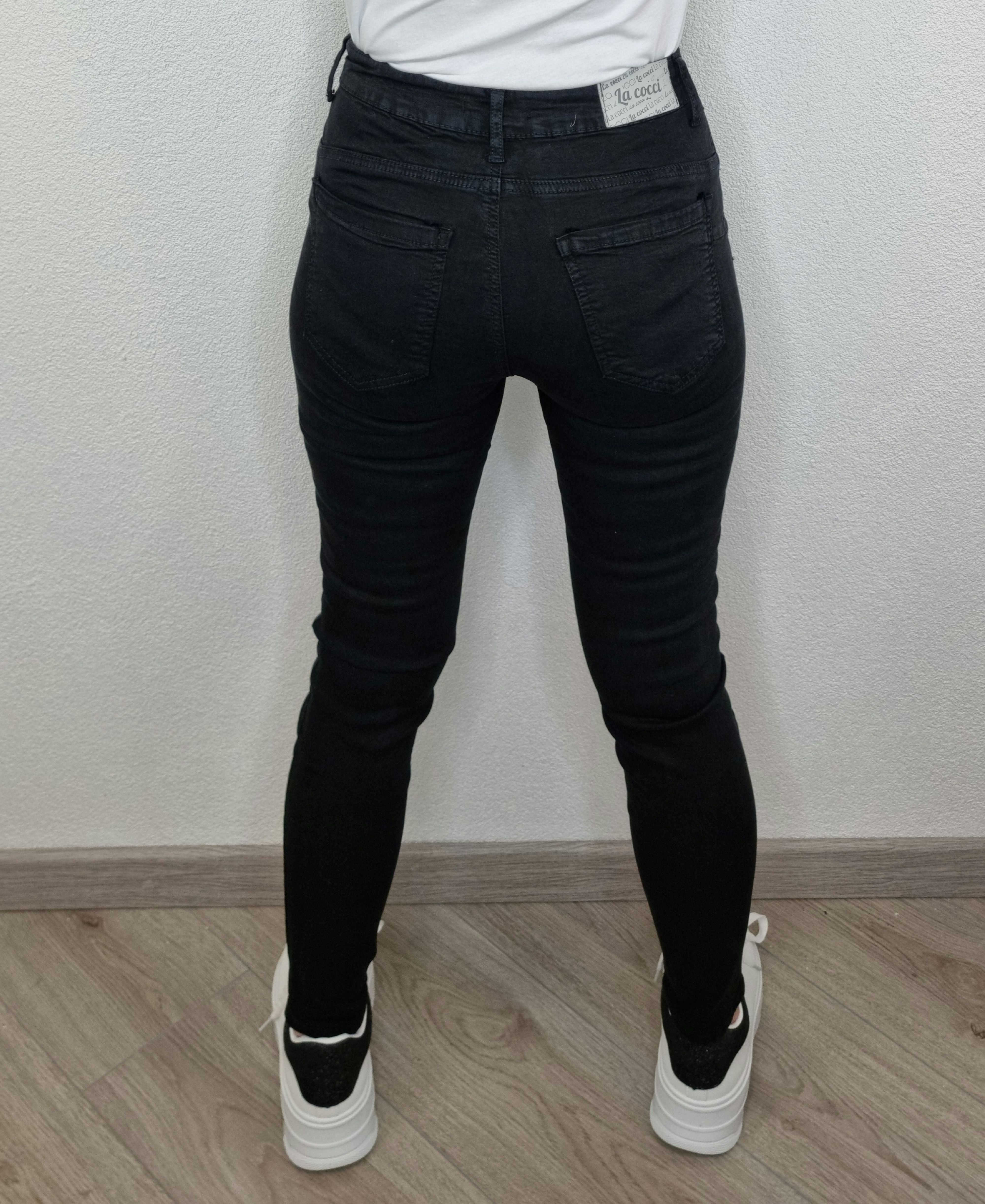 JEANS SKINNY COCCINELLA NERO