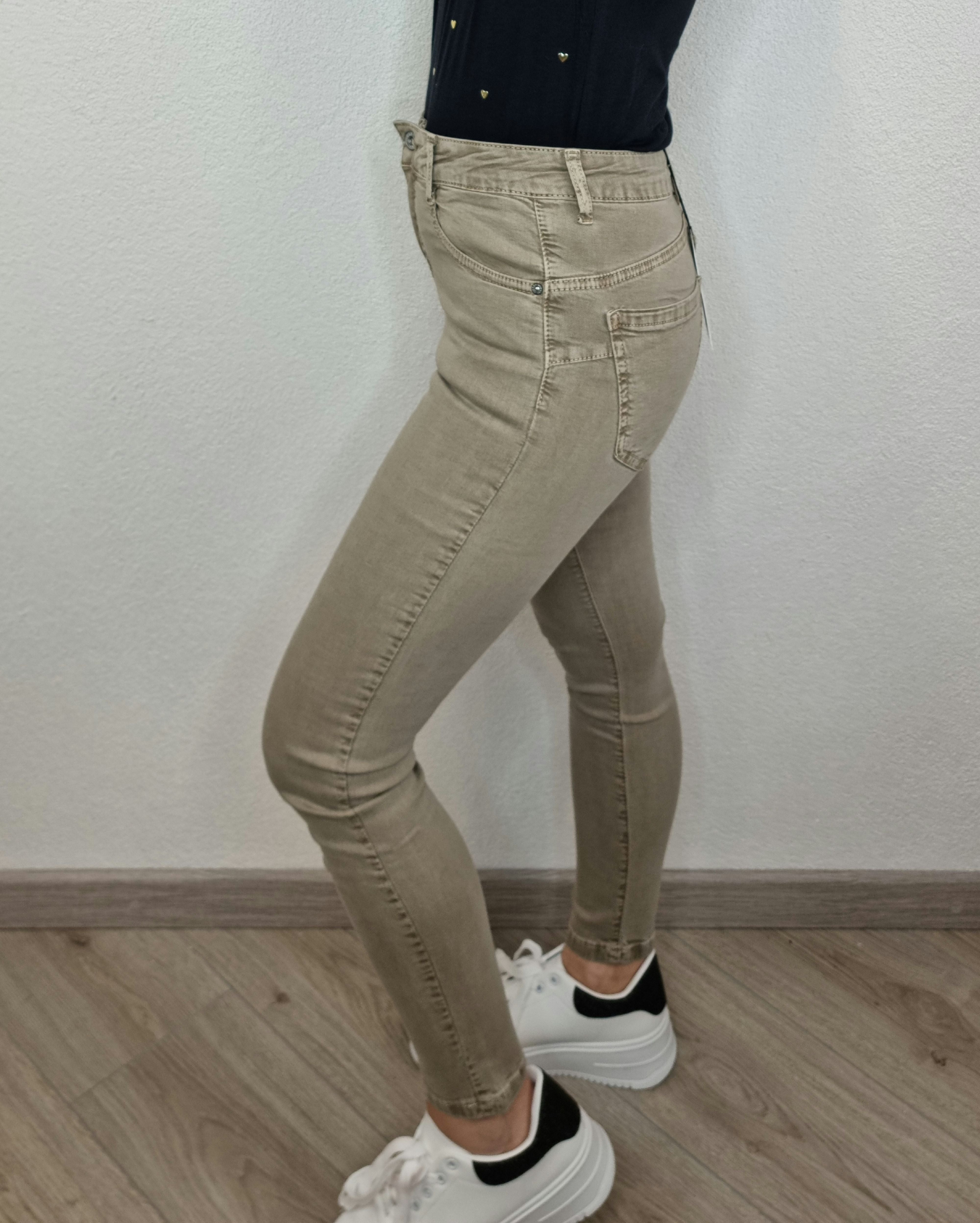 JEANS SKINNY COCCINELLA CUOIO