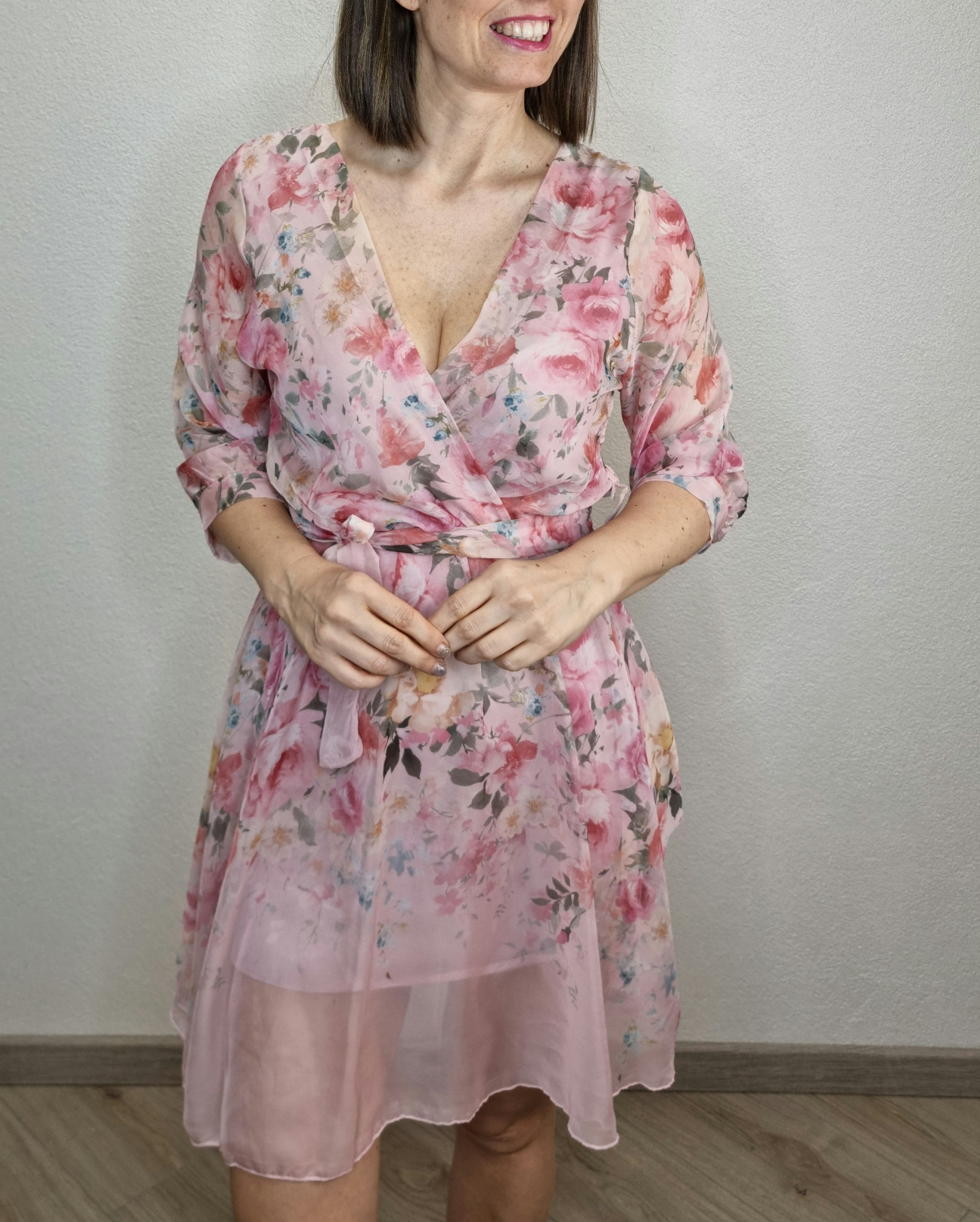 ABITO CHIFFON ROSA