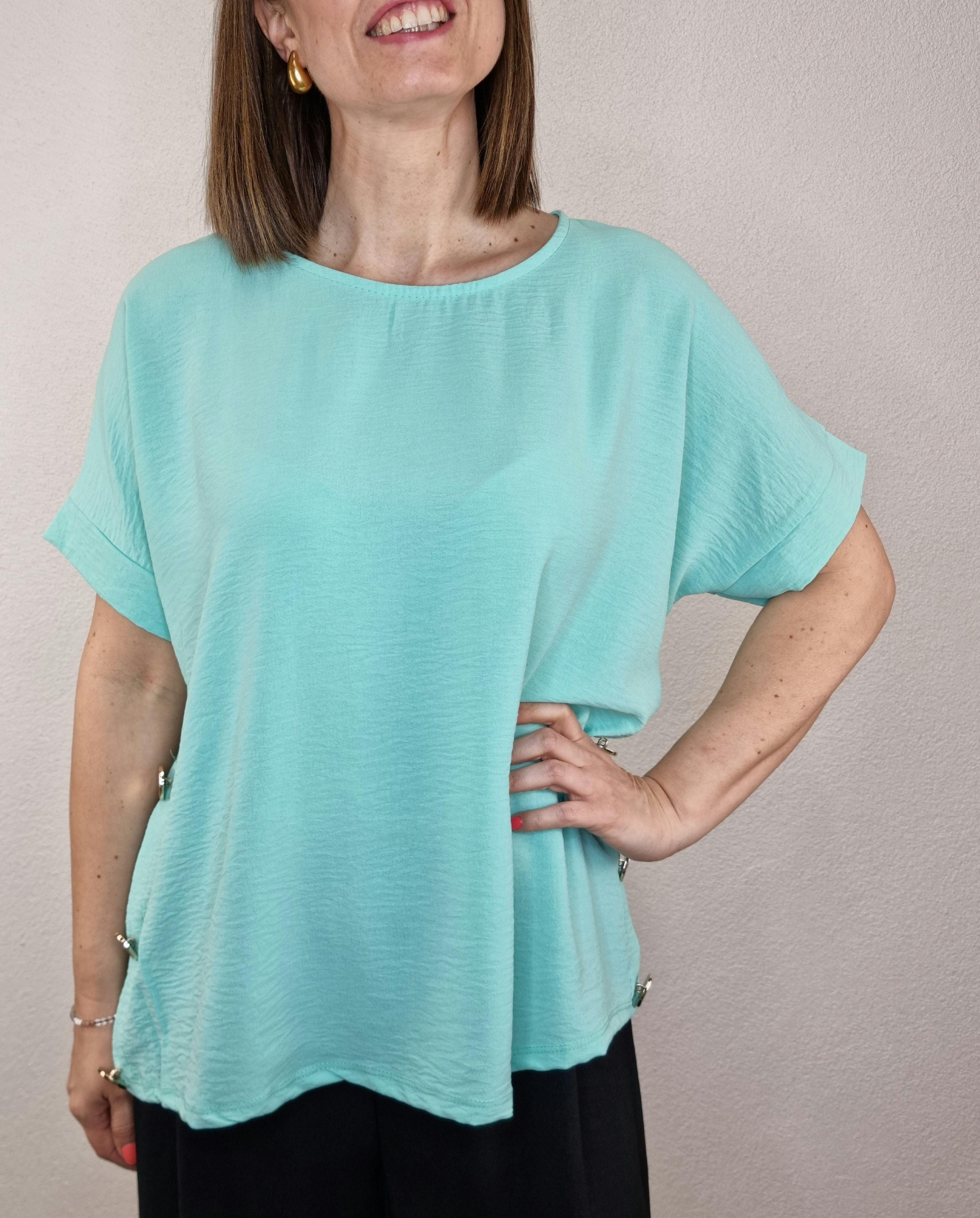 T-SHIRT BOTTONI TIFFANY