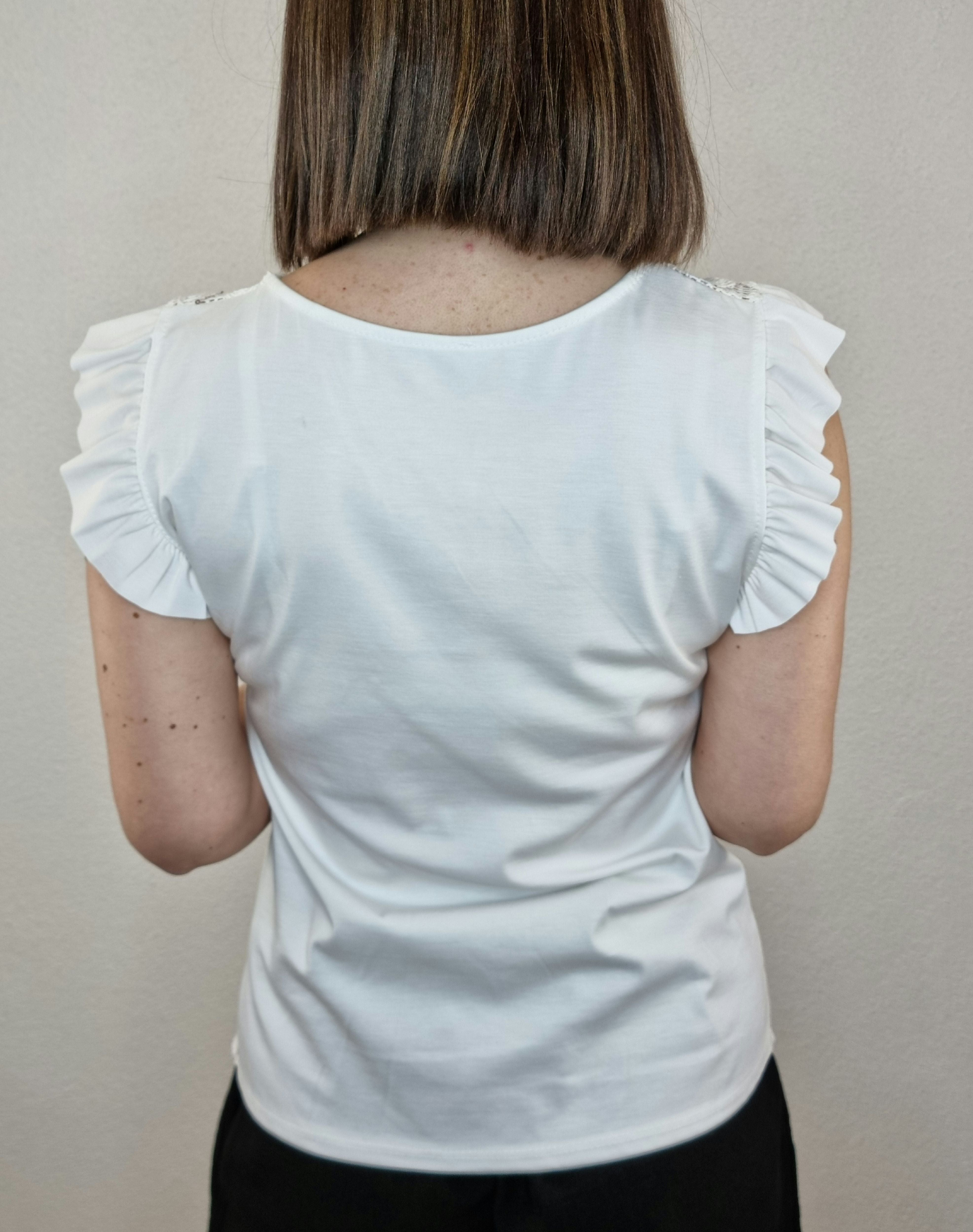 T-SHIRT RICAMO BIANCA