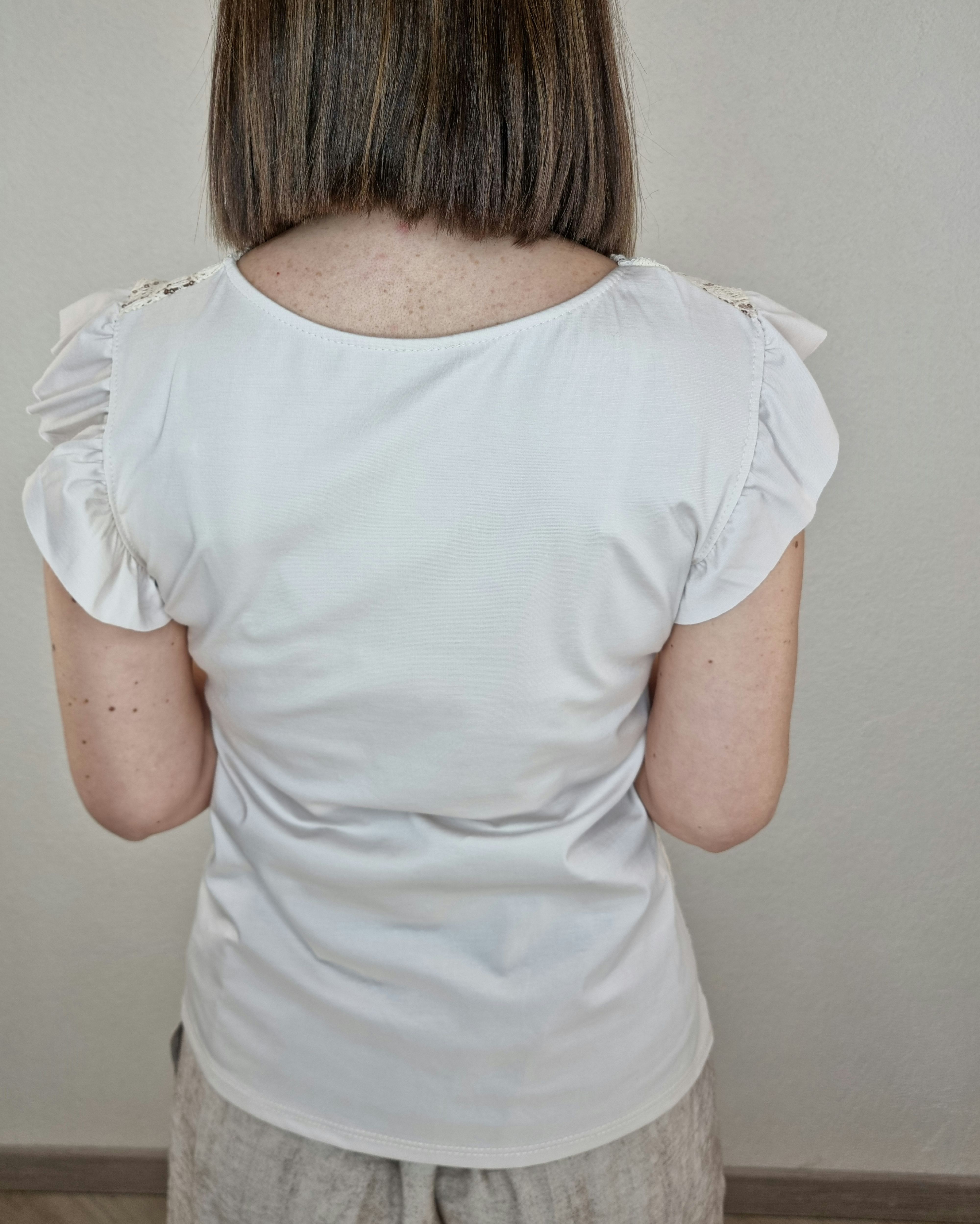 T-SHIRT RICAMO BEIGE