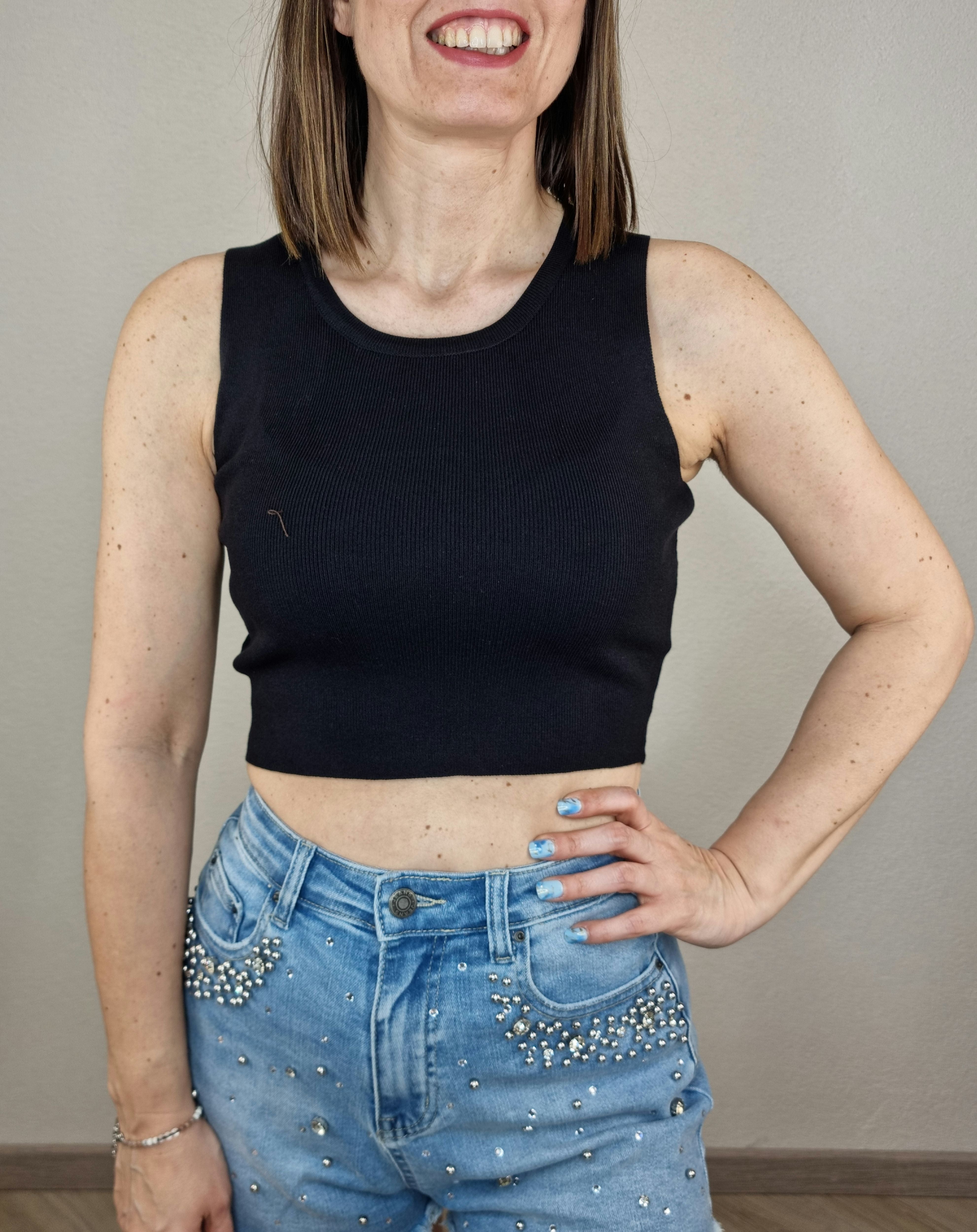 TOP CROP NERO