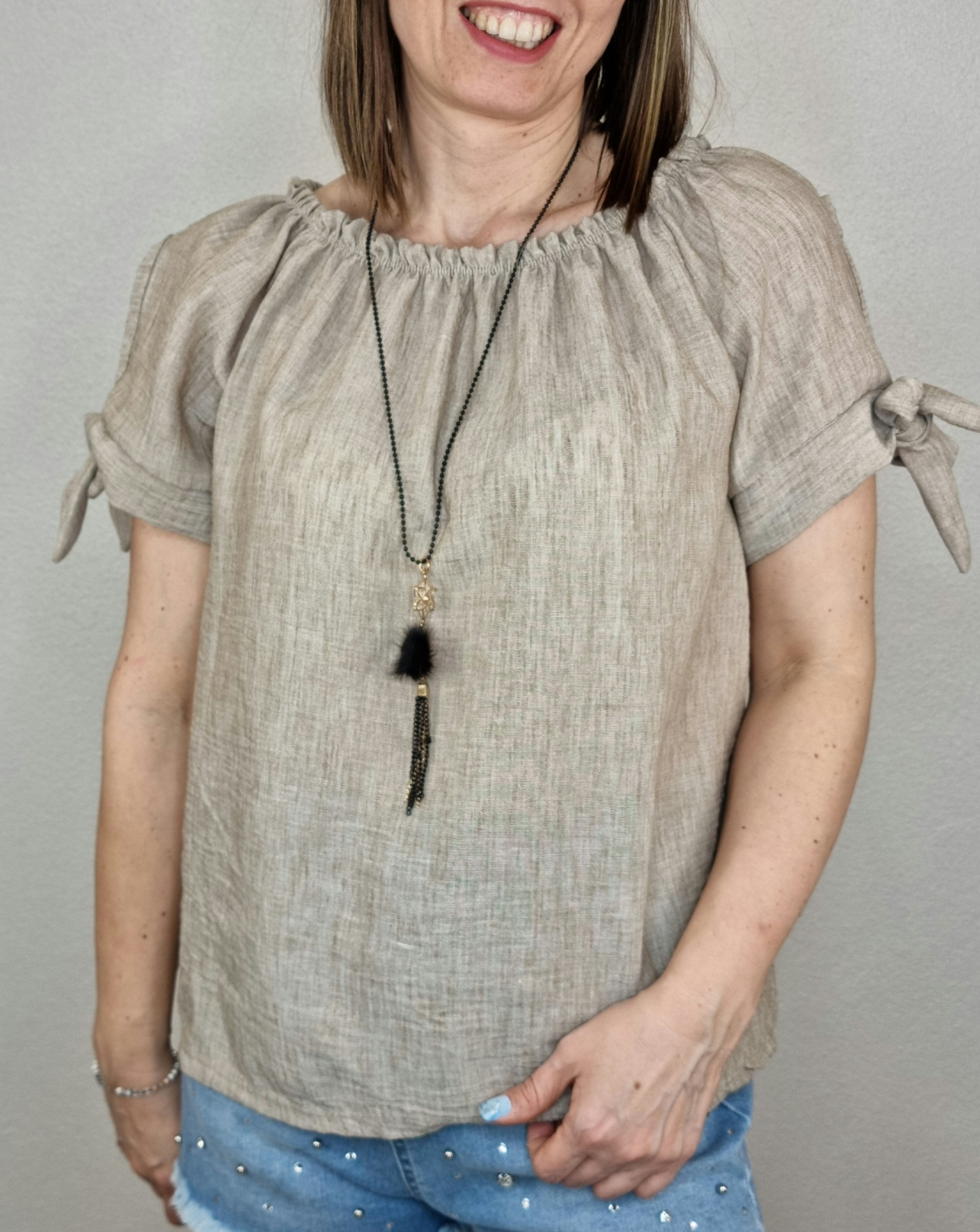 T-SHIRT SARA BEIGE