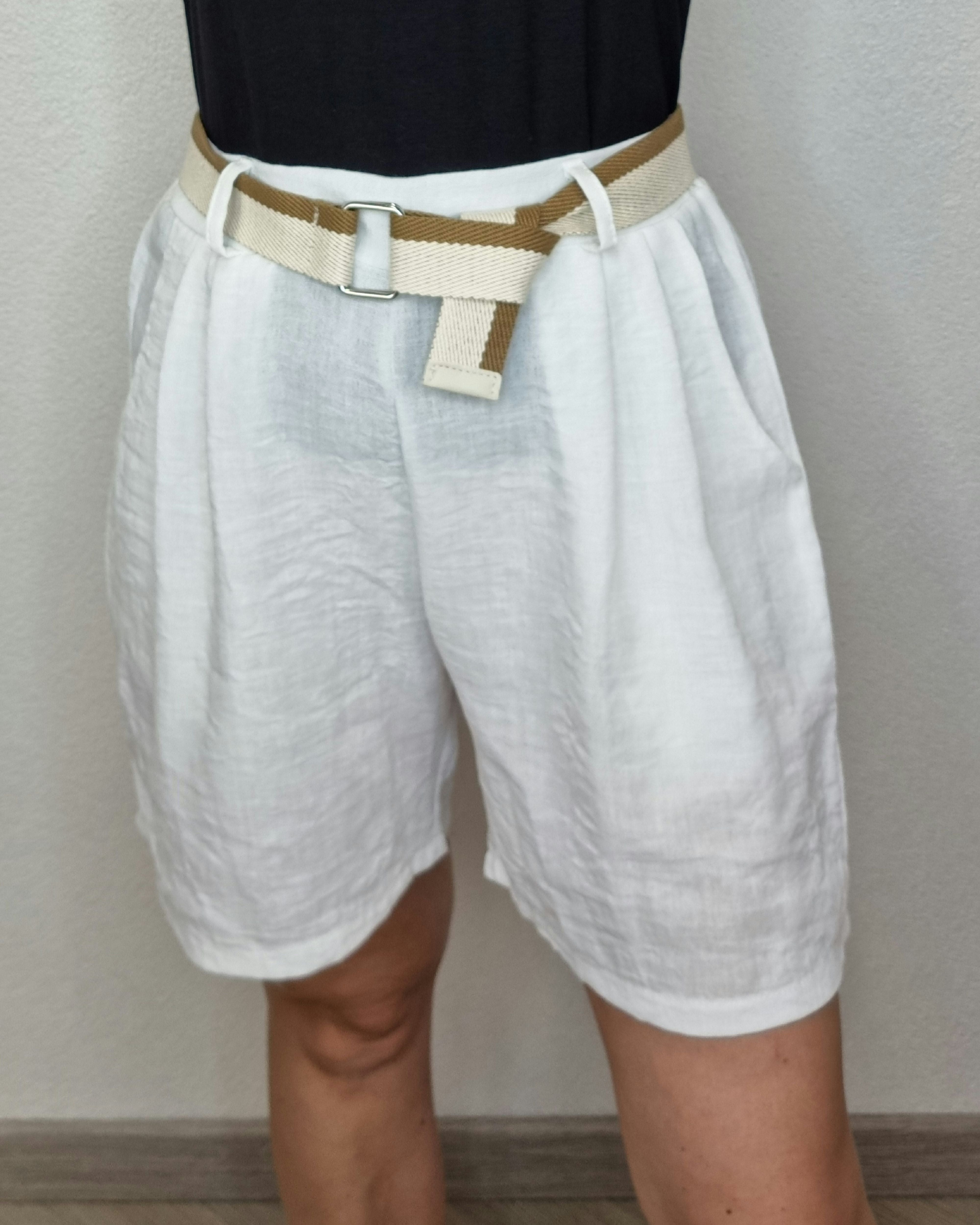 SHORT CINTA BIANCO