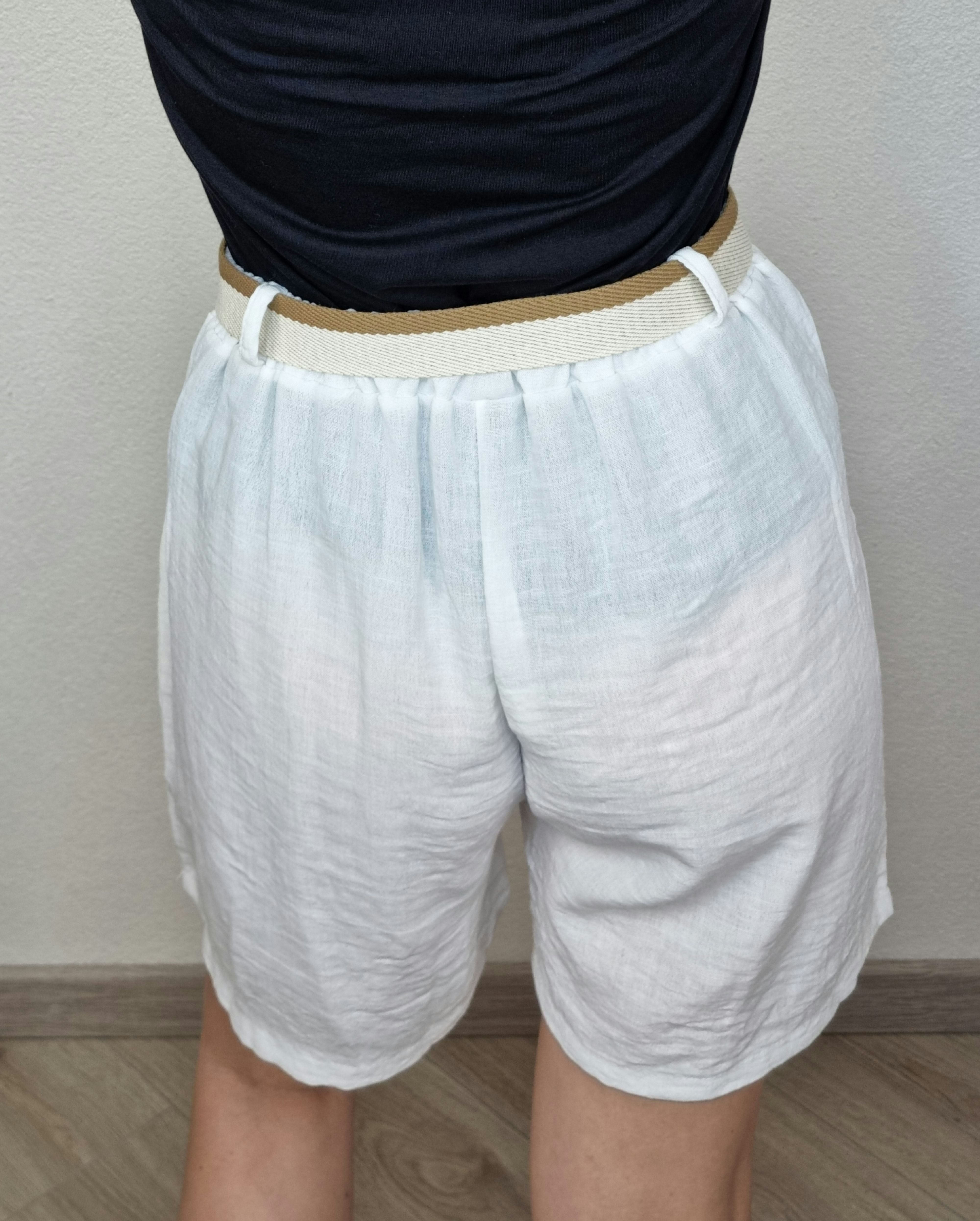 SHORT CINTA BIANCO