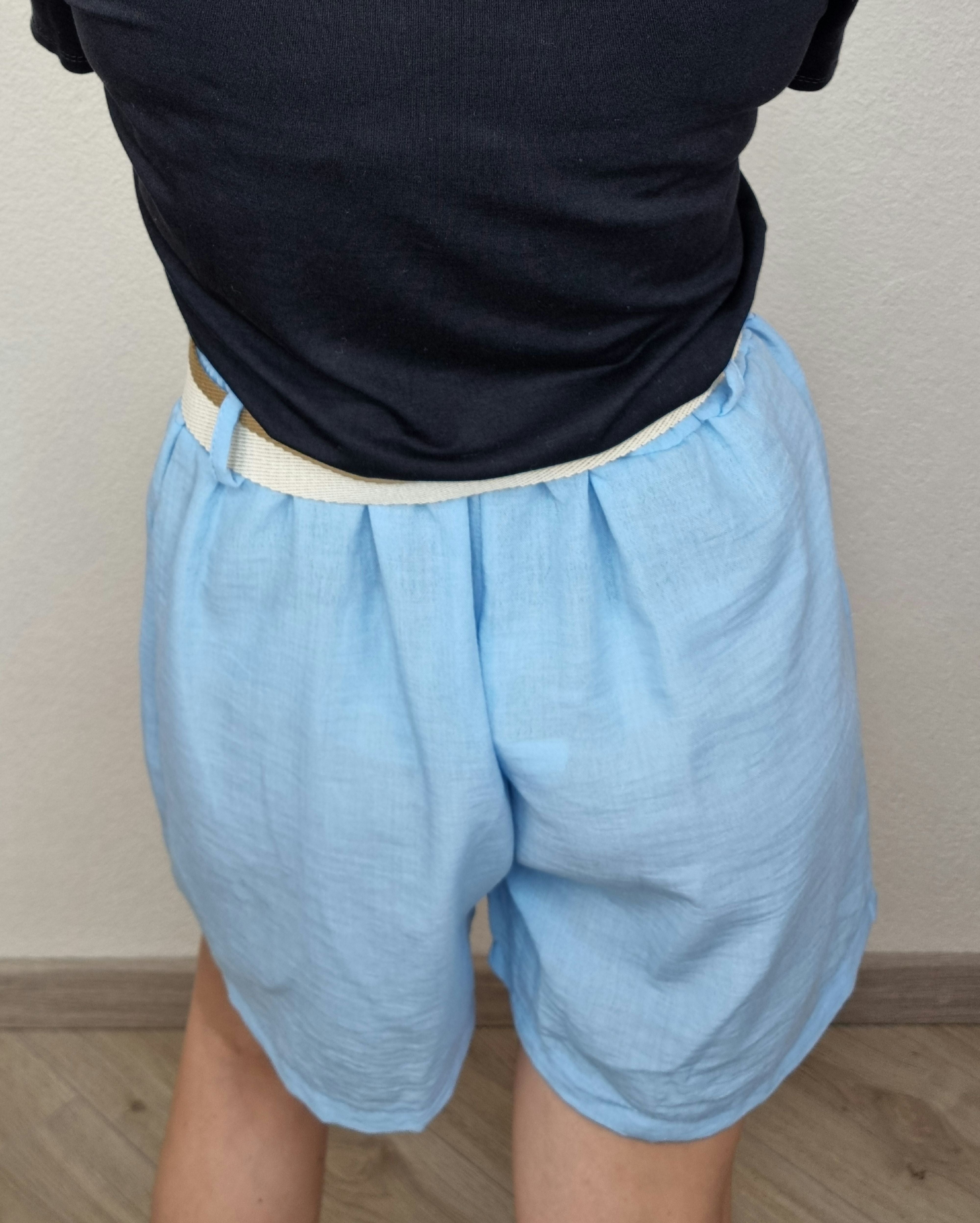 SHORT CINTA AZZURRO