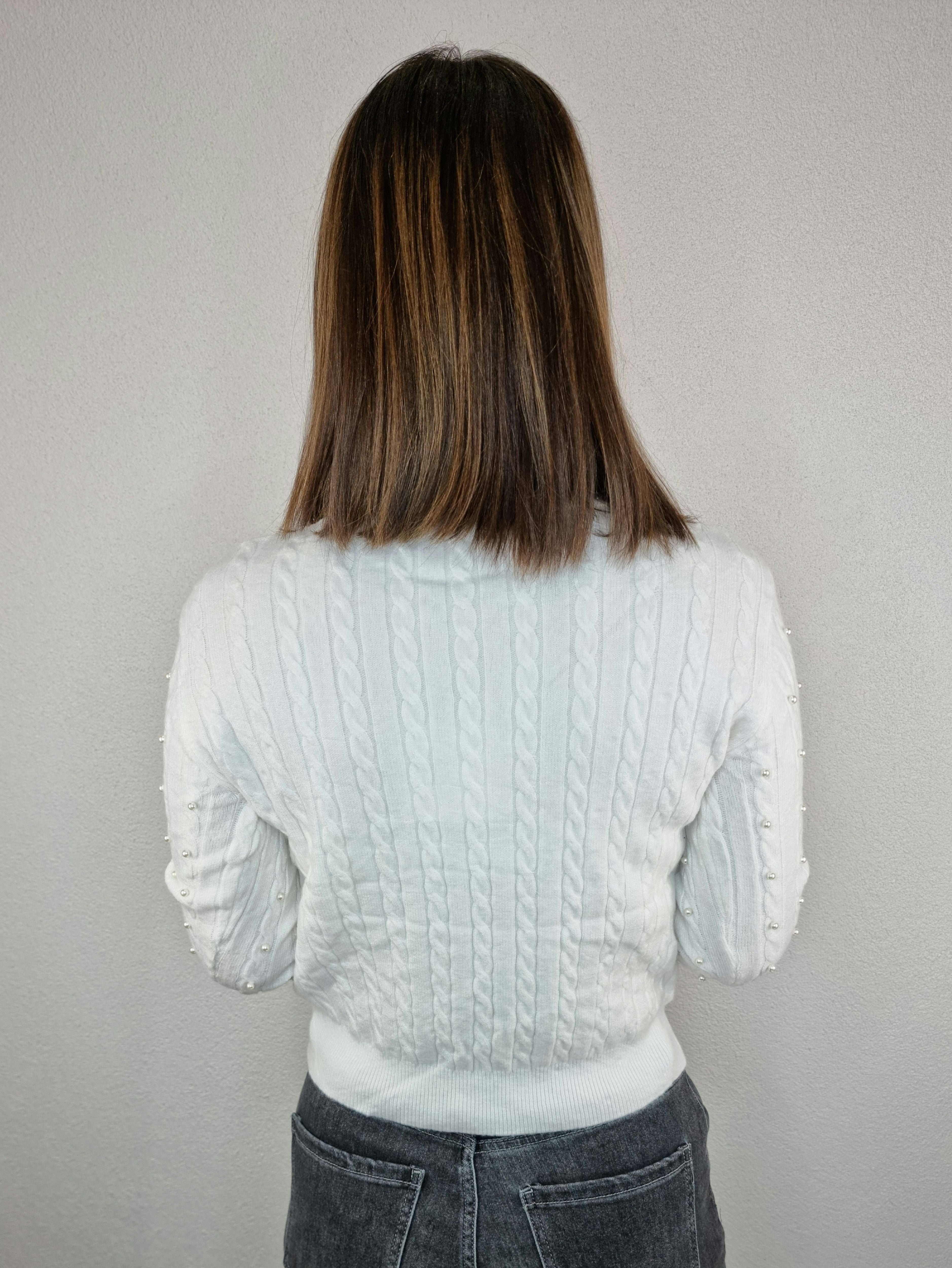 PULL CIVICO PERLE BIANCO