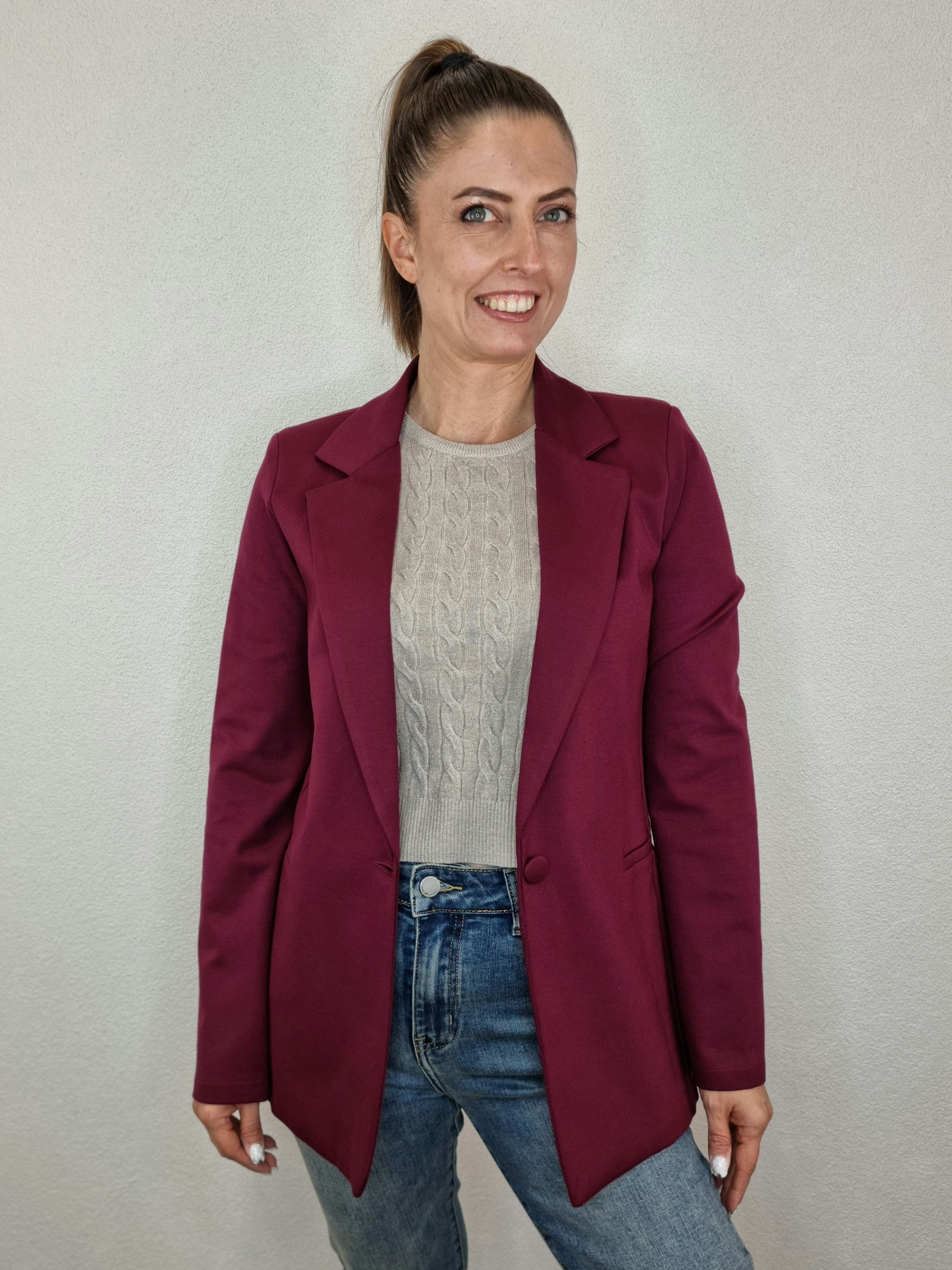 BLAZER COCCINELLA BORDEAUX