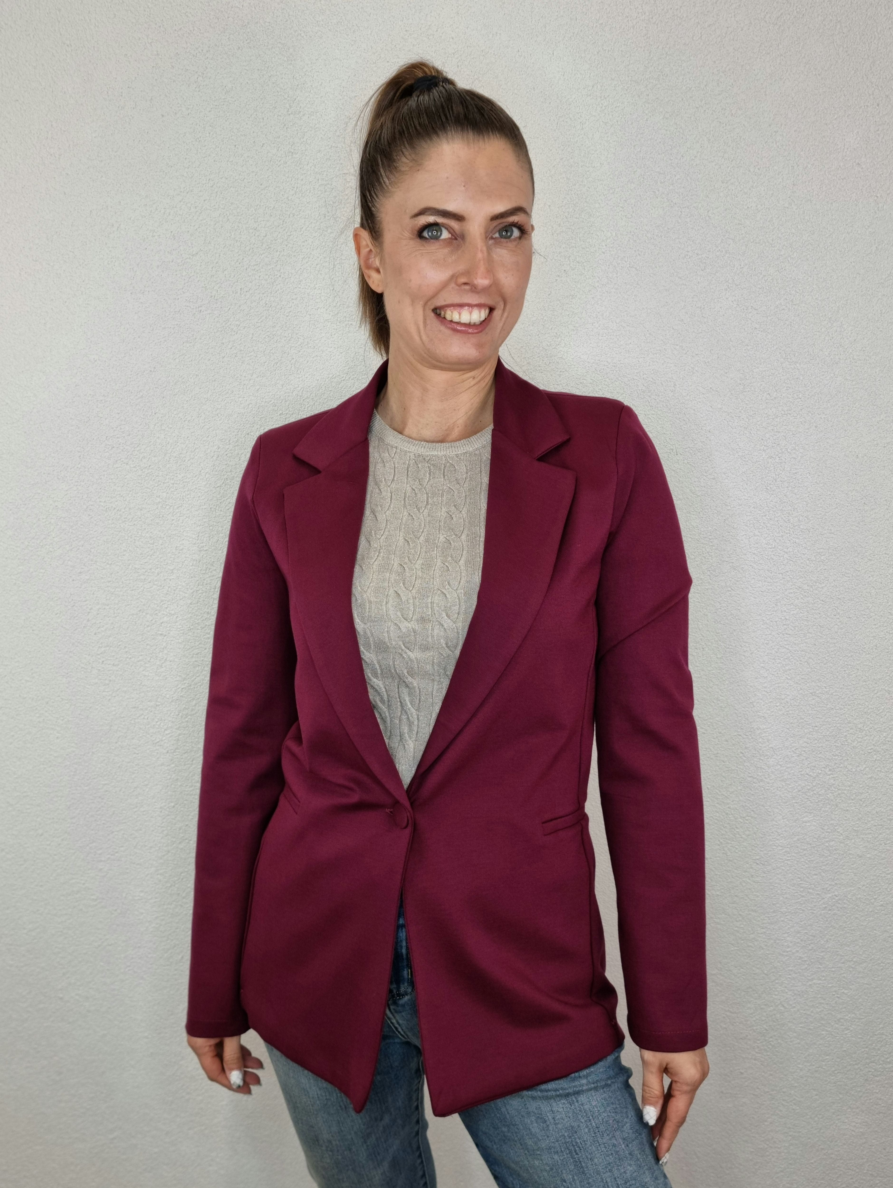BLAZER COCCINELLA BORDEAUX