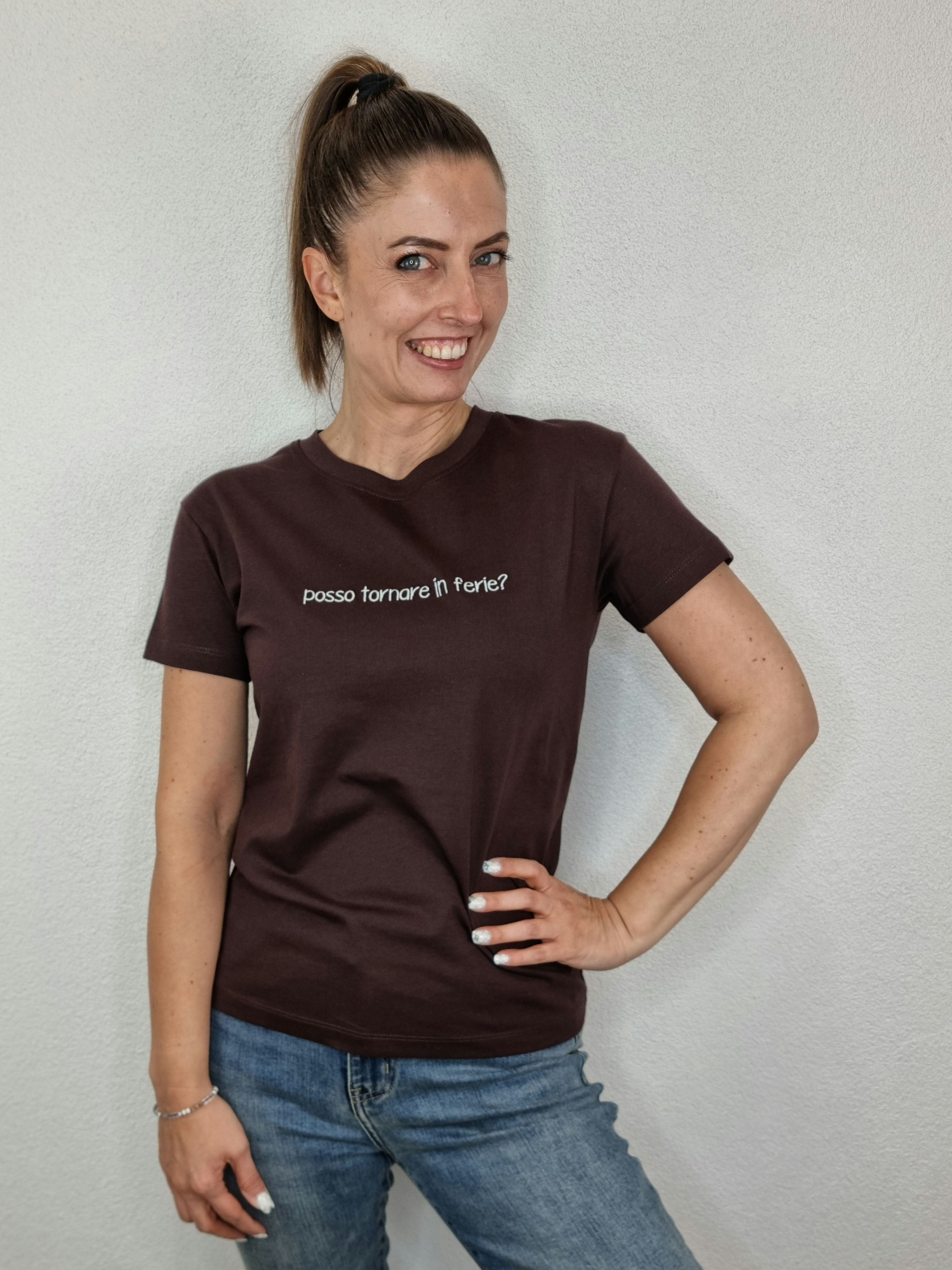 T-SHIRT COCCINELLA FERIE MORO