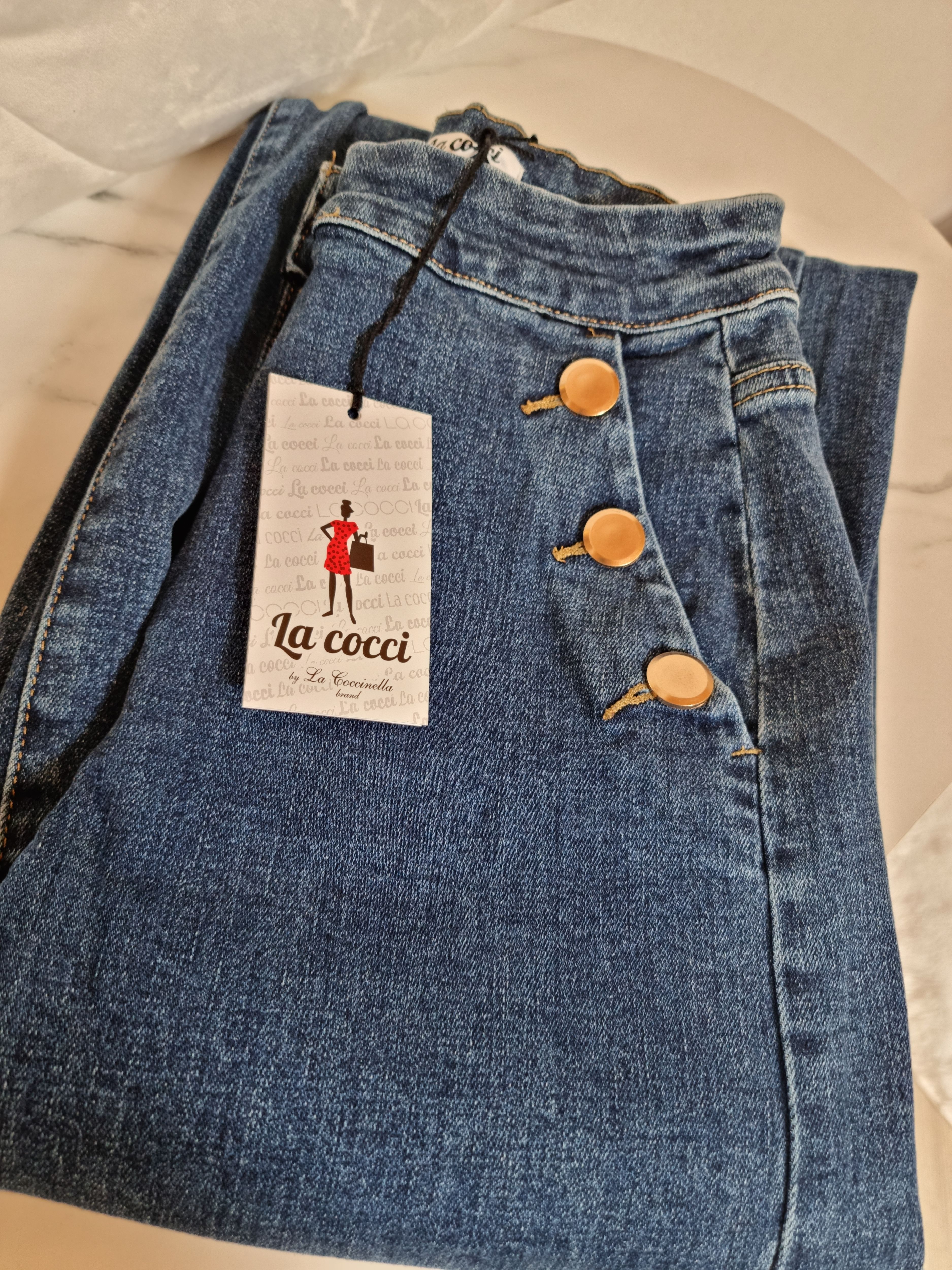 JEANS  COCCINELLA BOTTONI