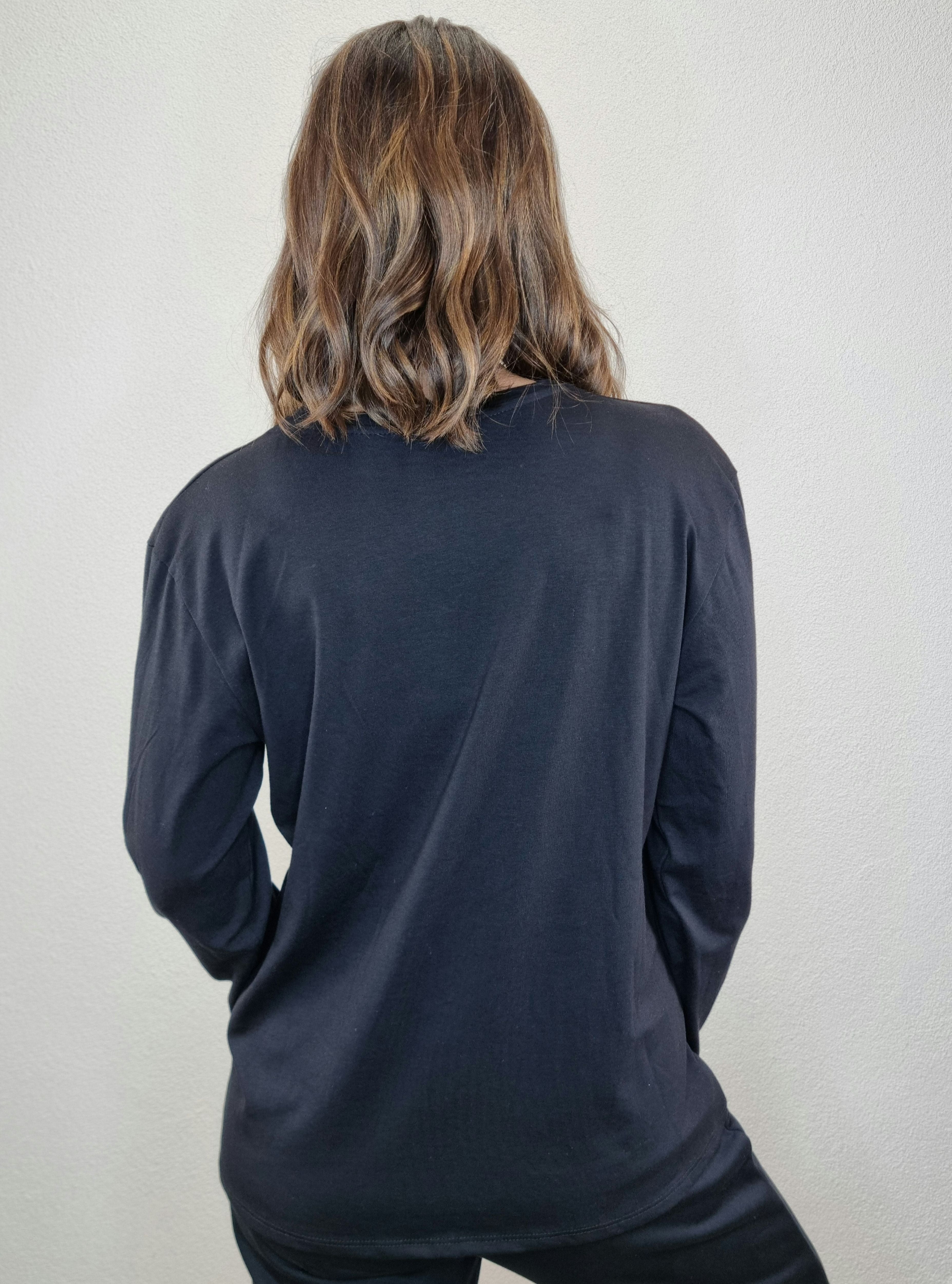 T-SHIRT CUORICINI NERA