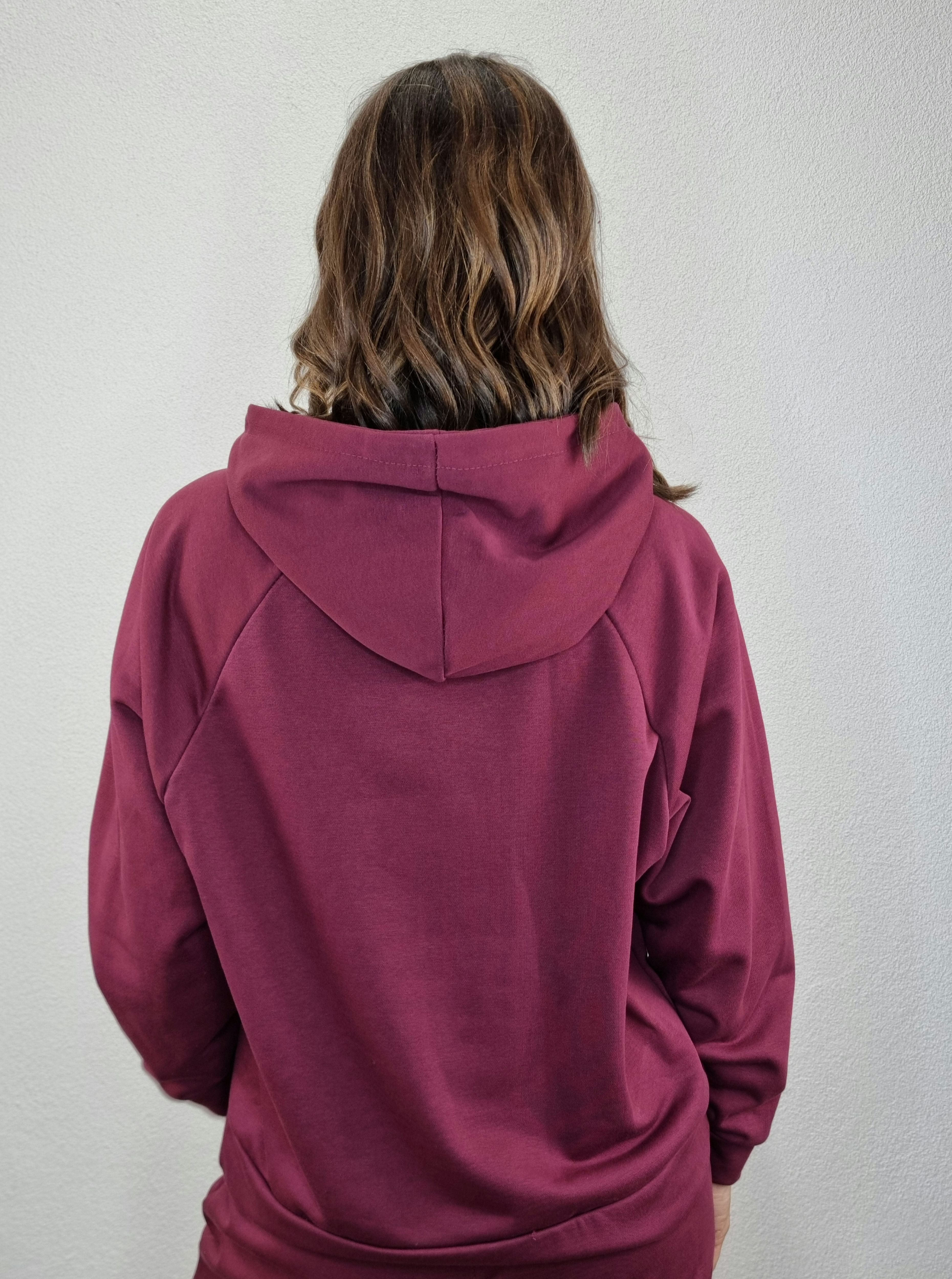 FELPA BASIC BORDEAUX
