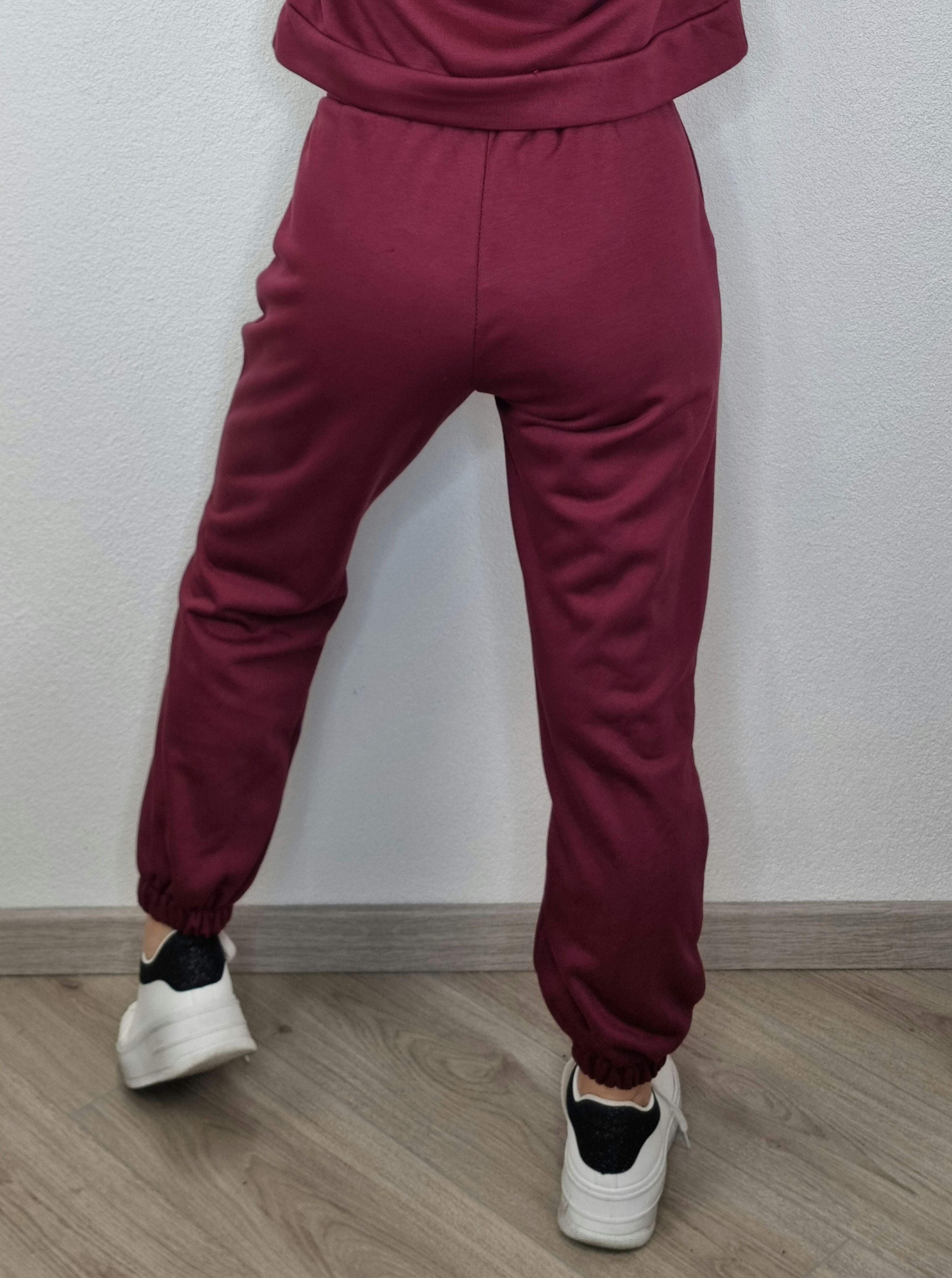 PANTA TUTA BASIC BORDEAUX