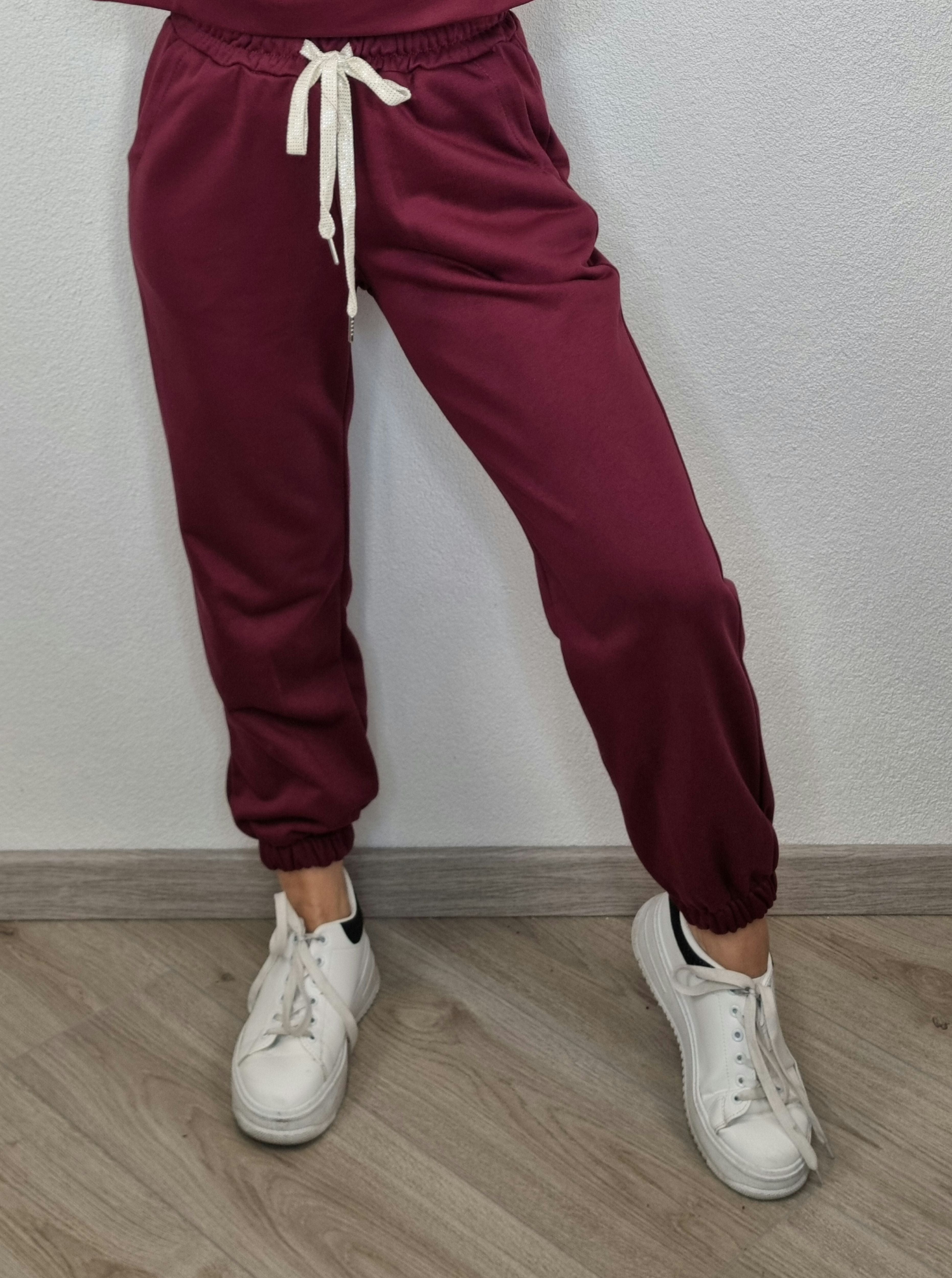 PANTA TUTA BASIC BORDEAUX