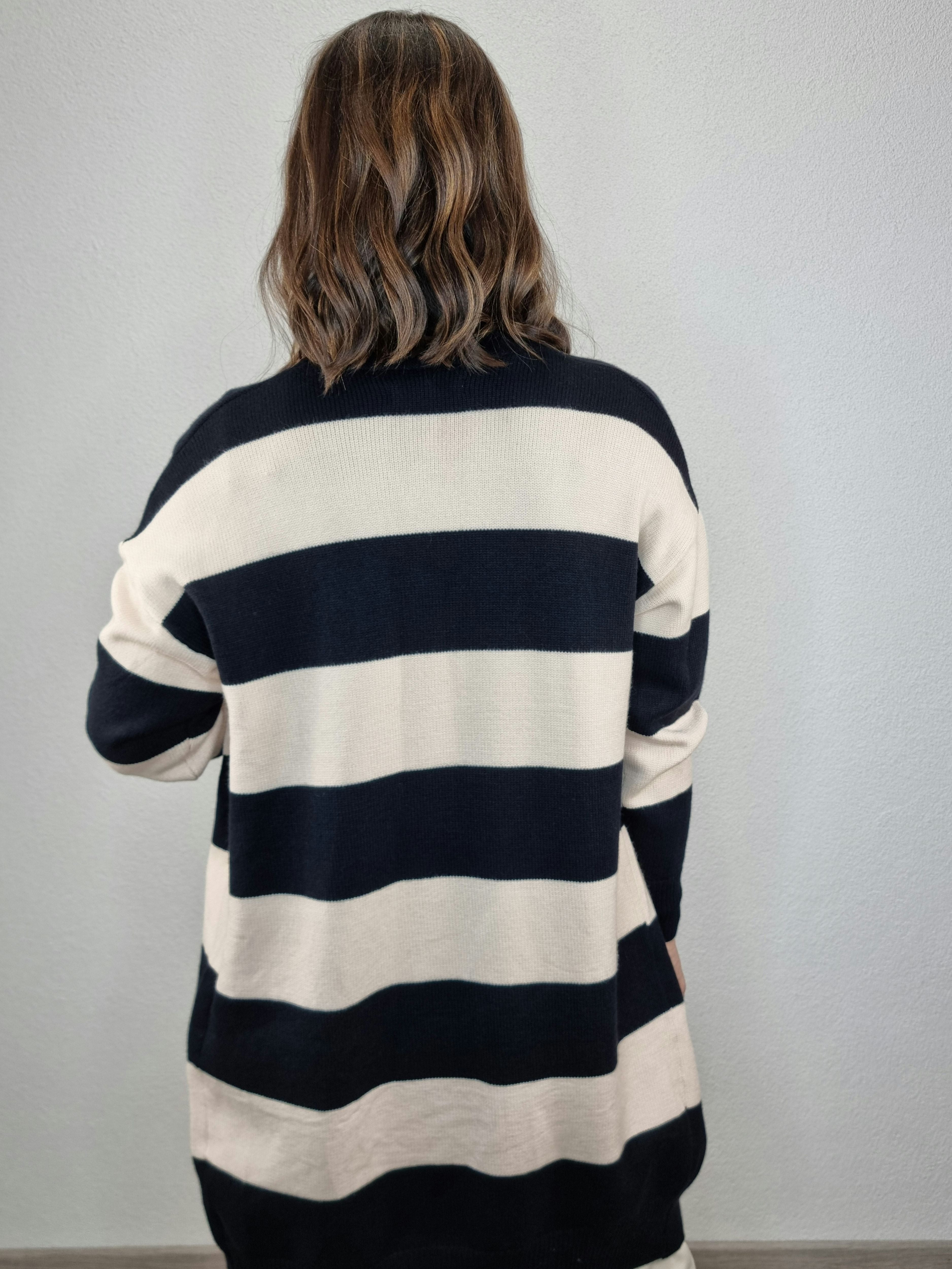 CARDIGAN RIGA NERA