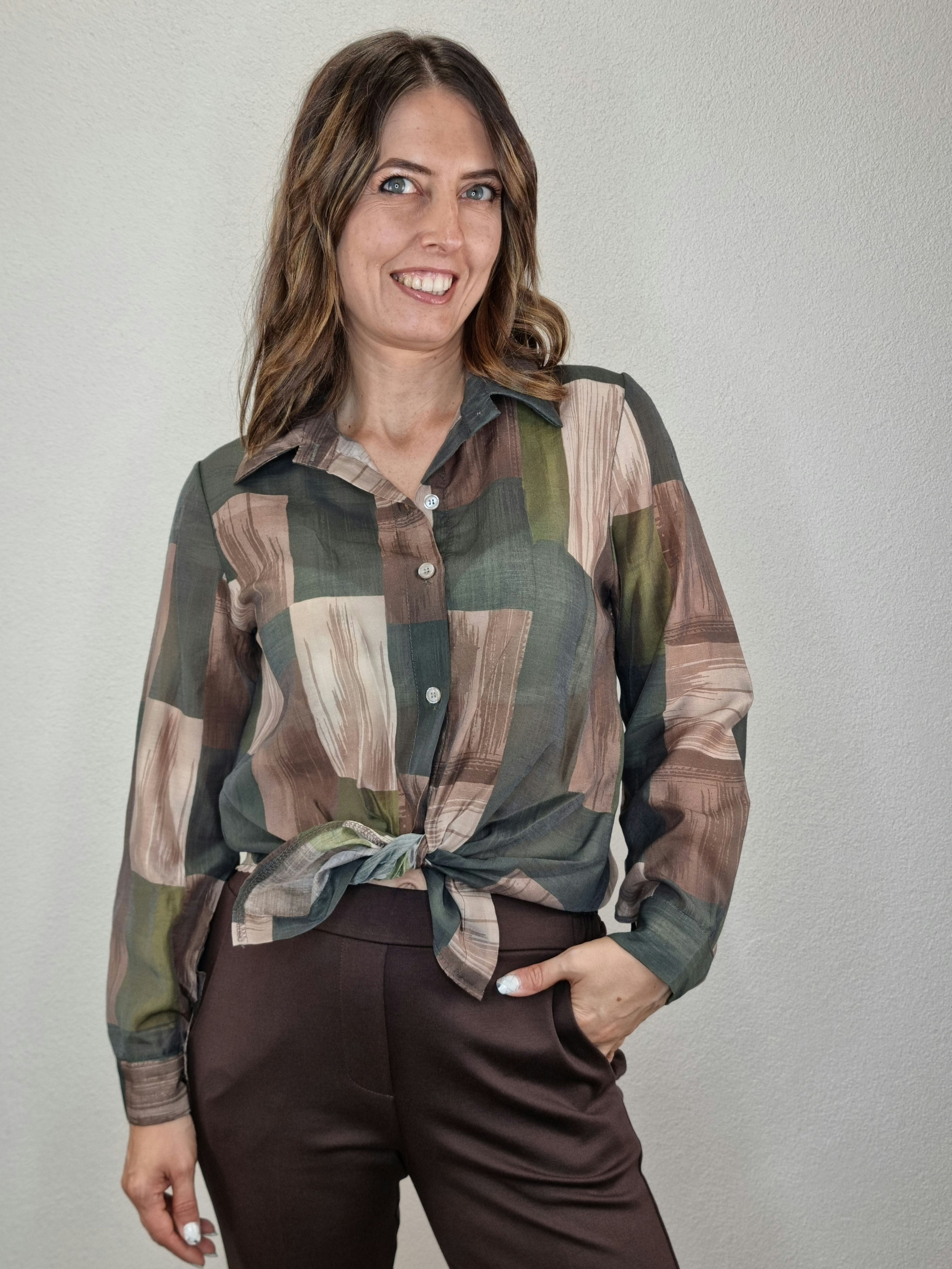 CAMICIA QUADRO VERDE