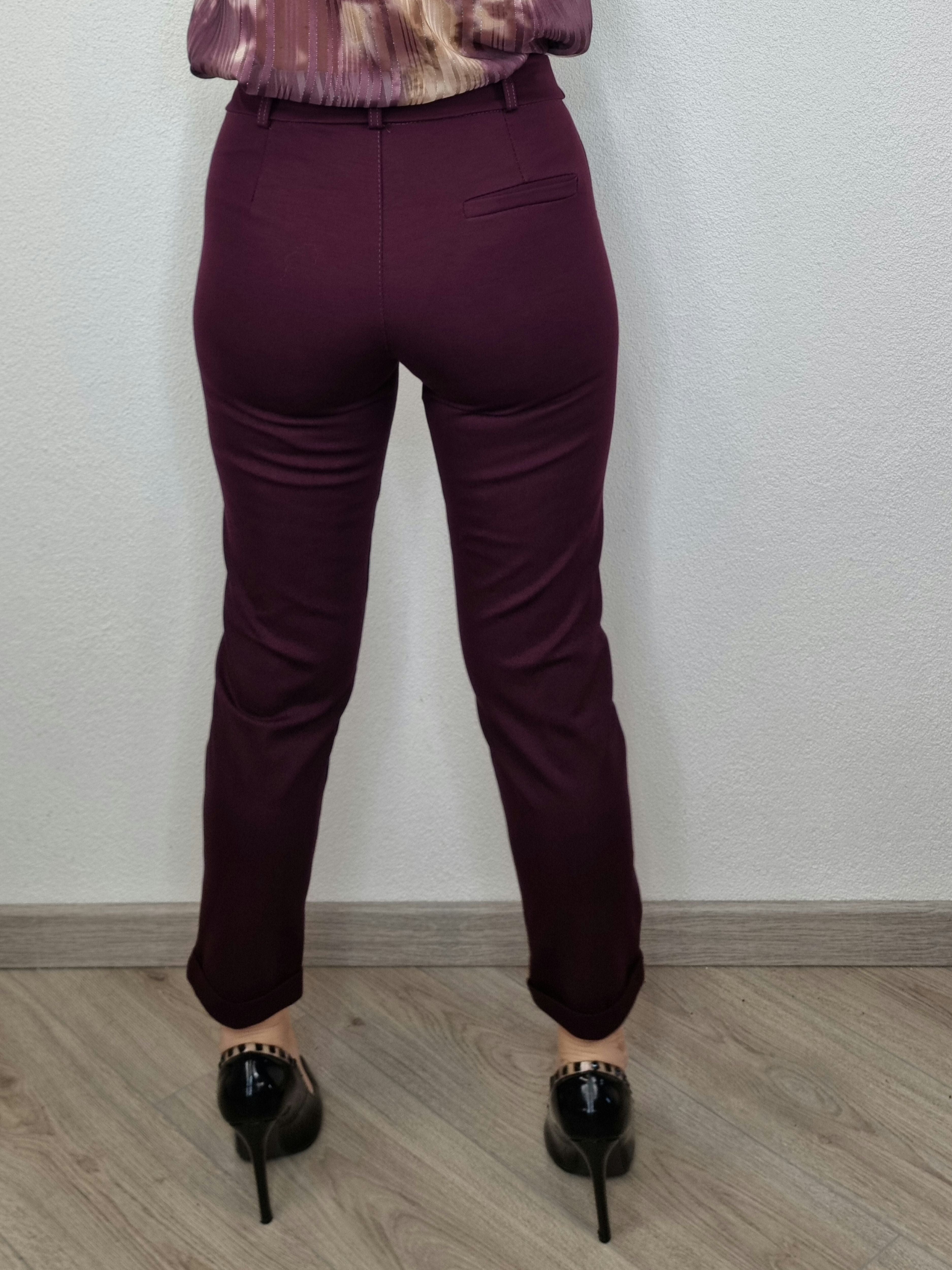 PANTALONE CIONDOLO BORDEAUX