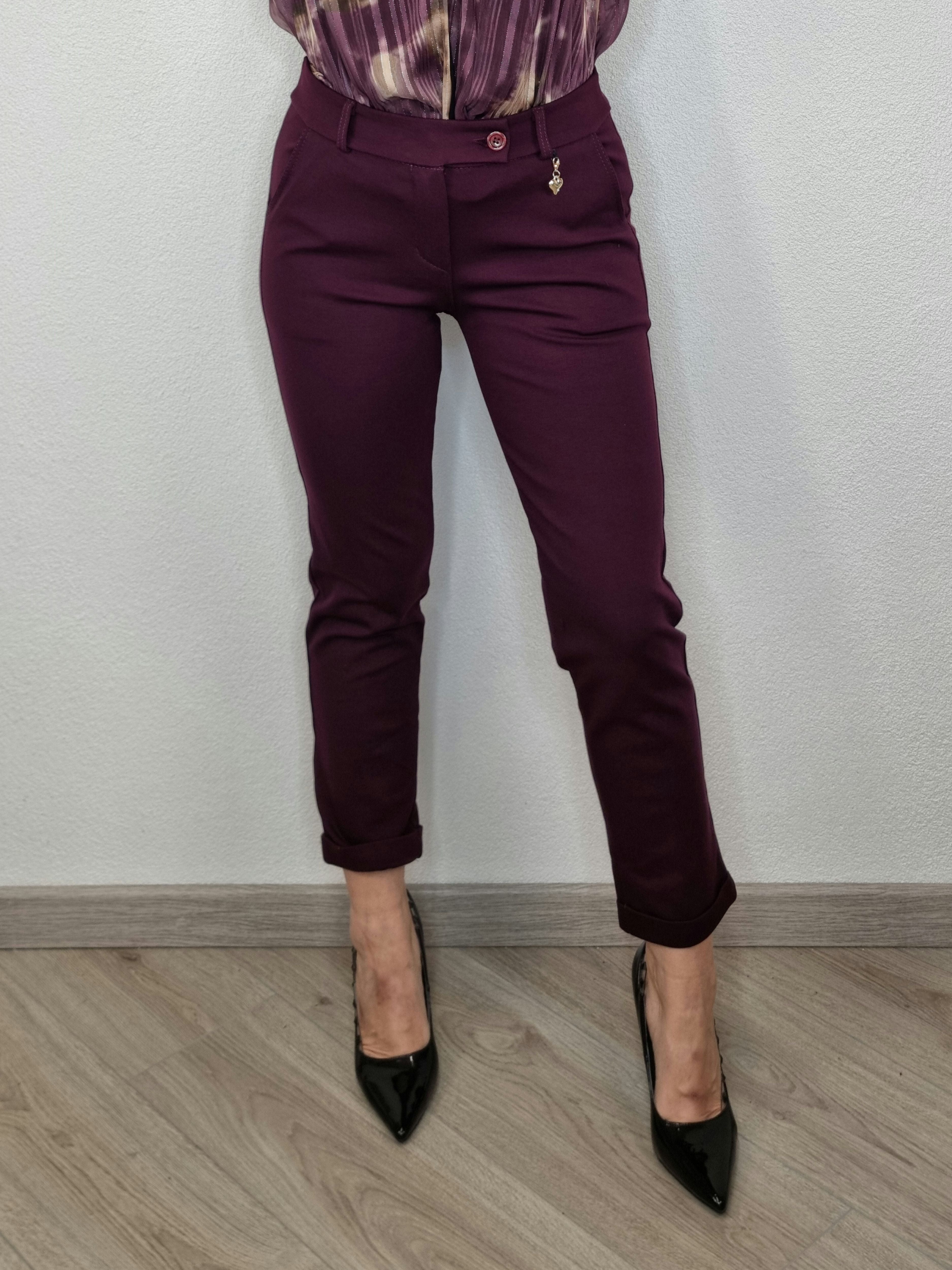 PANTALONE CIONDOLO BORDEAUX