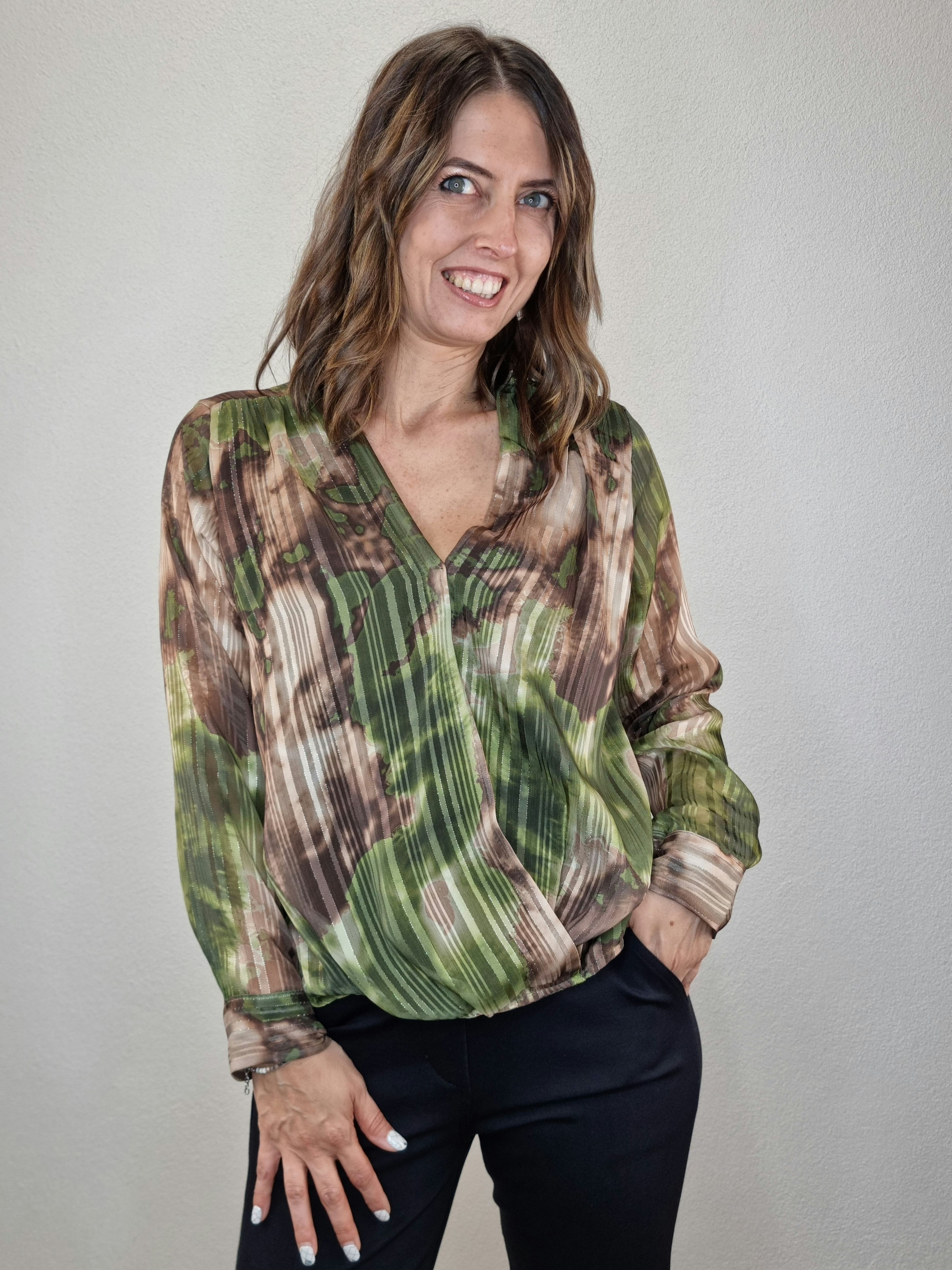 CAMICIA TIE DYE VERDE